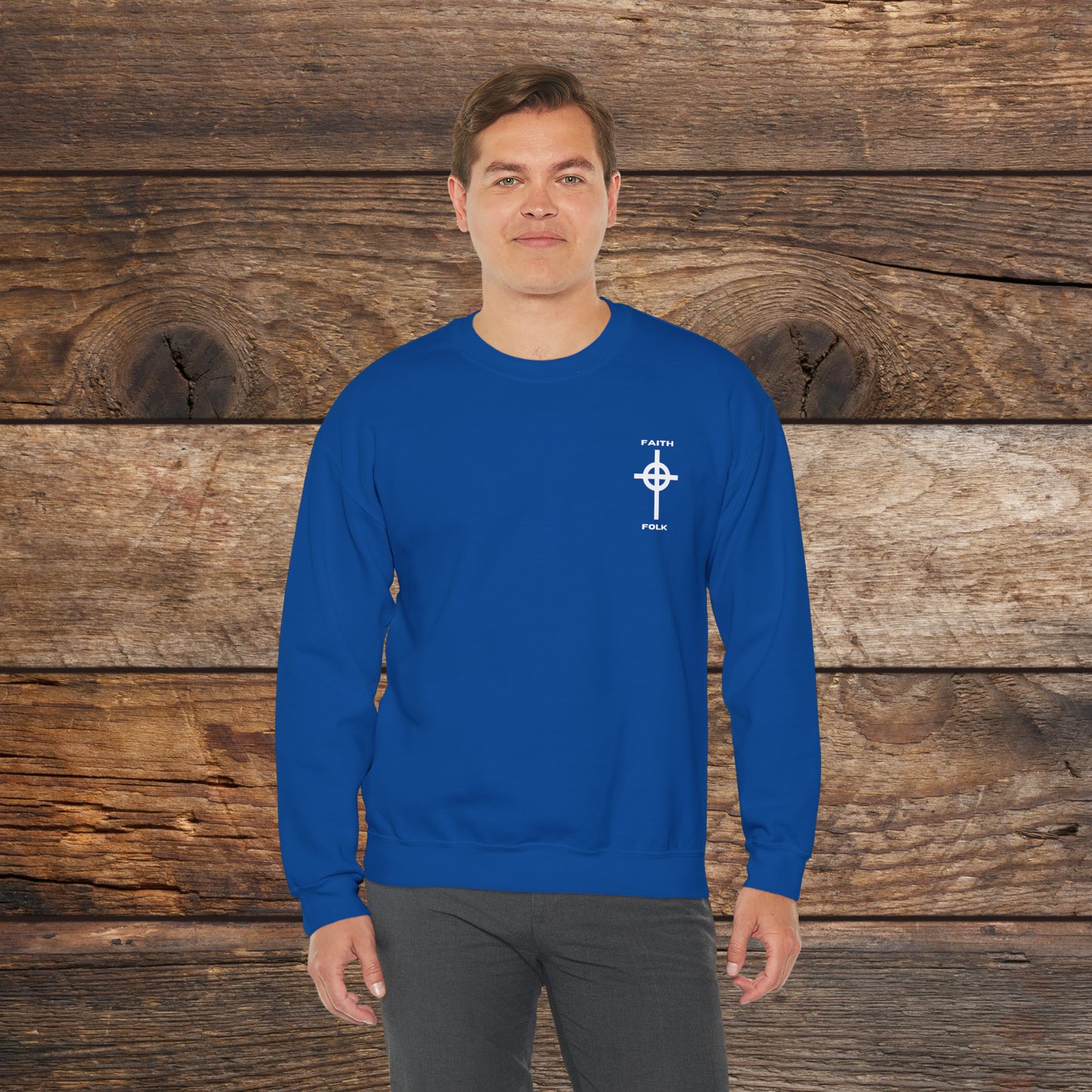 Faith and Folk Small Front Logo Sweatshirt