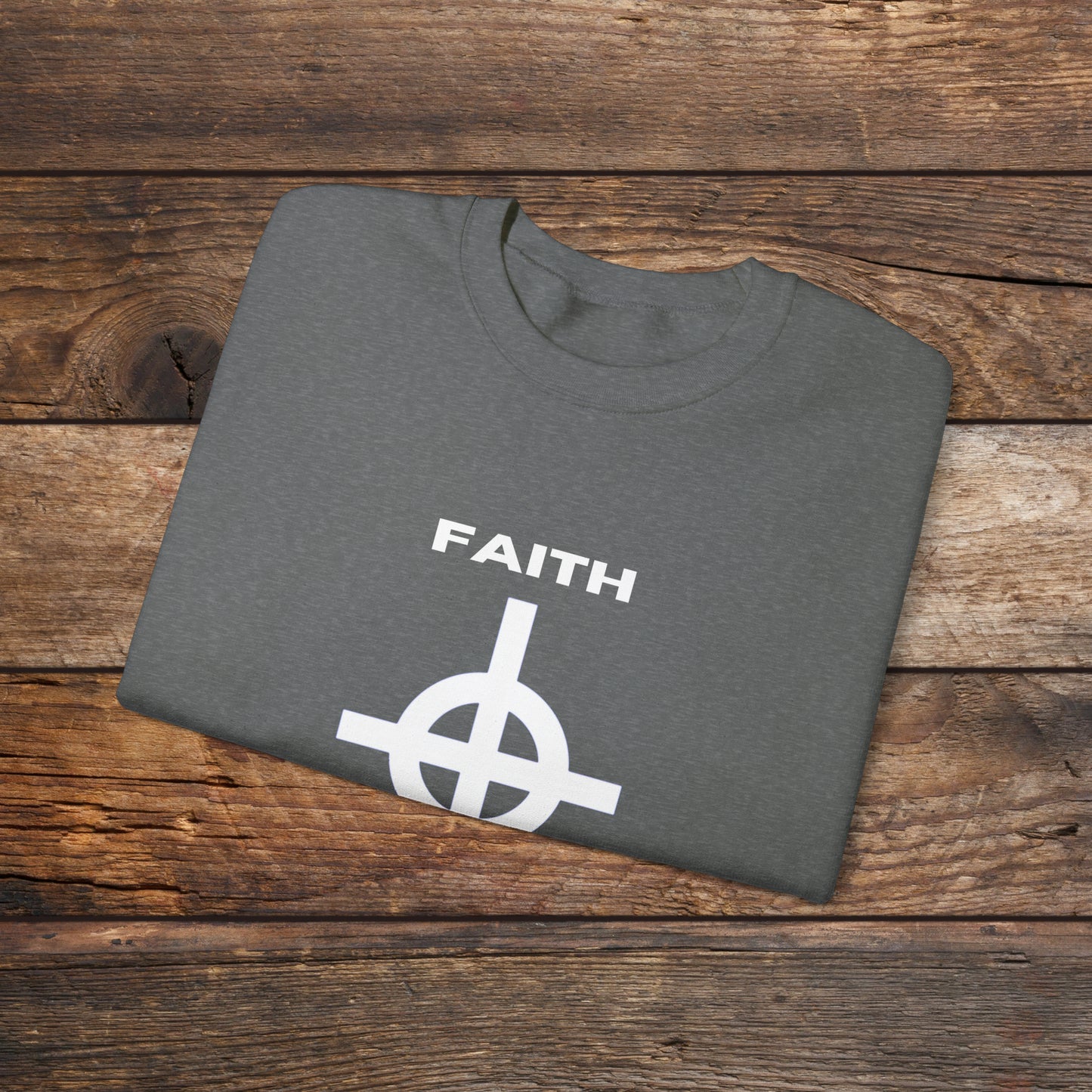 Faith and Folk Large Front Logo Crewneck Sweatshirt