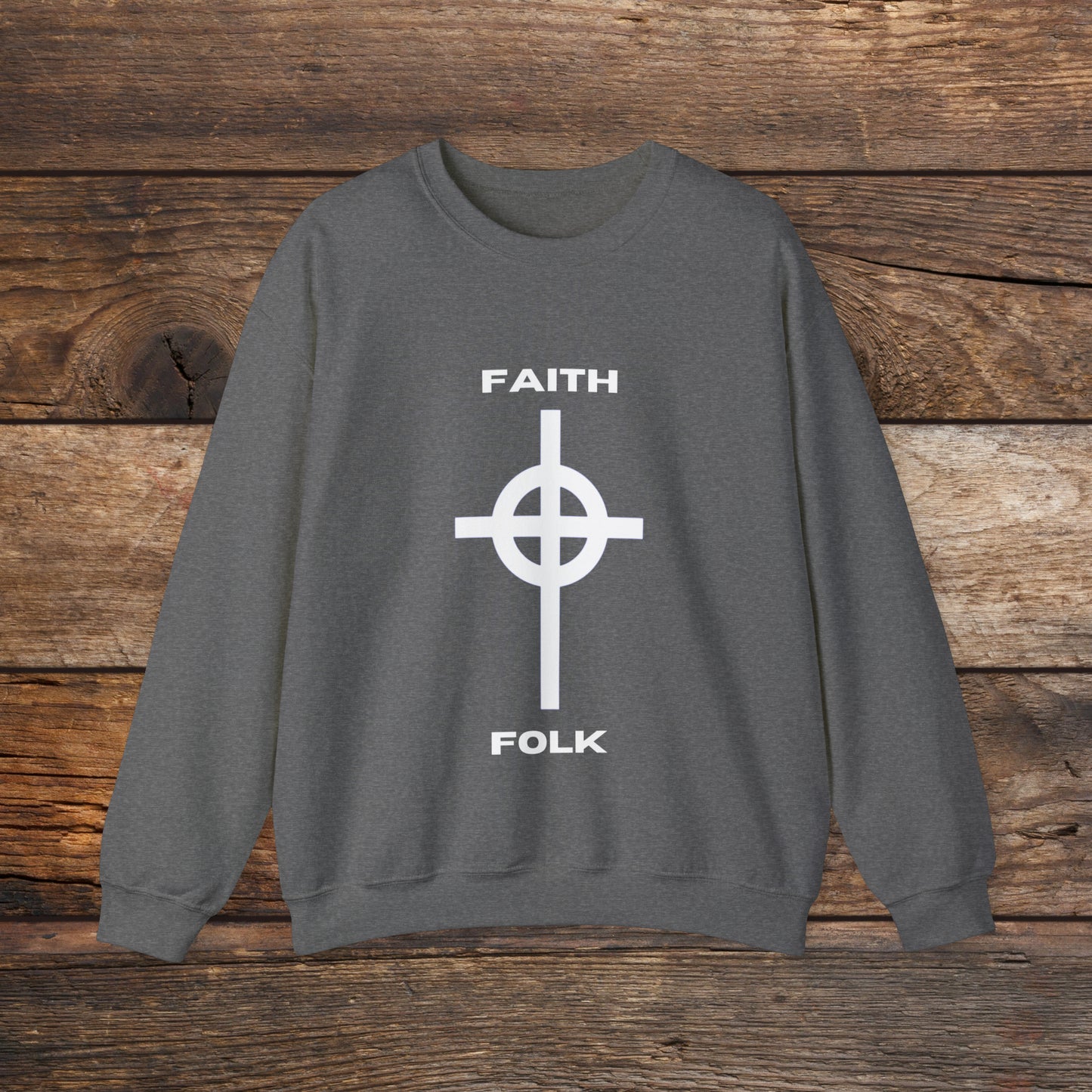 Faith and Folk Large Front Logo Crewneck Sweatshirt