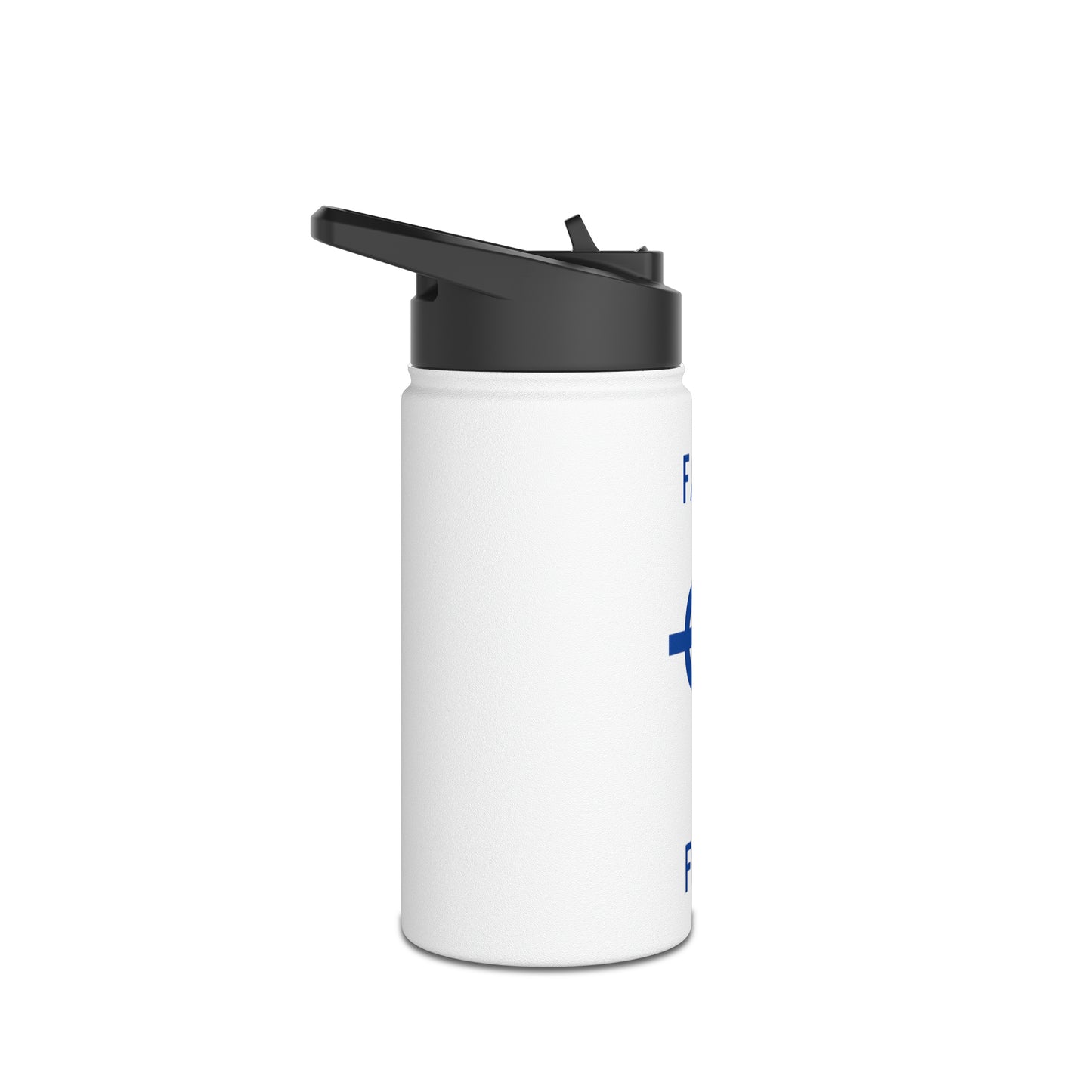 Faith and Folk Stainless Steel Water Bottle, Standard Lid
