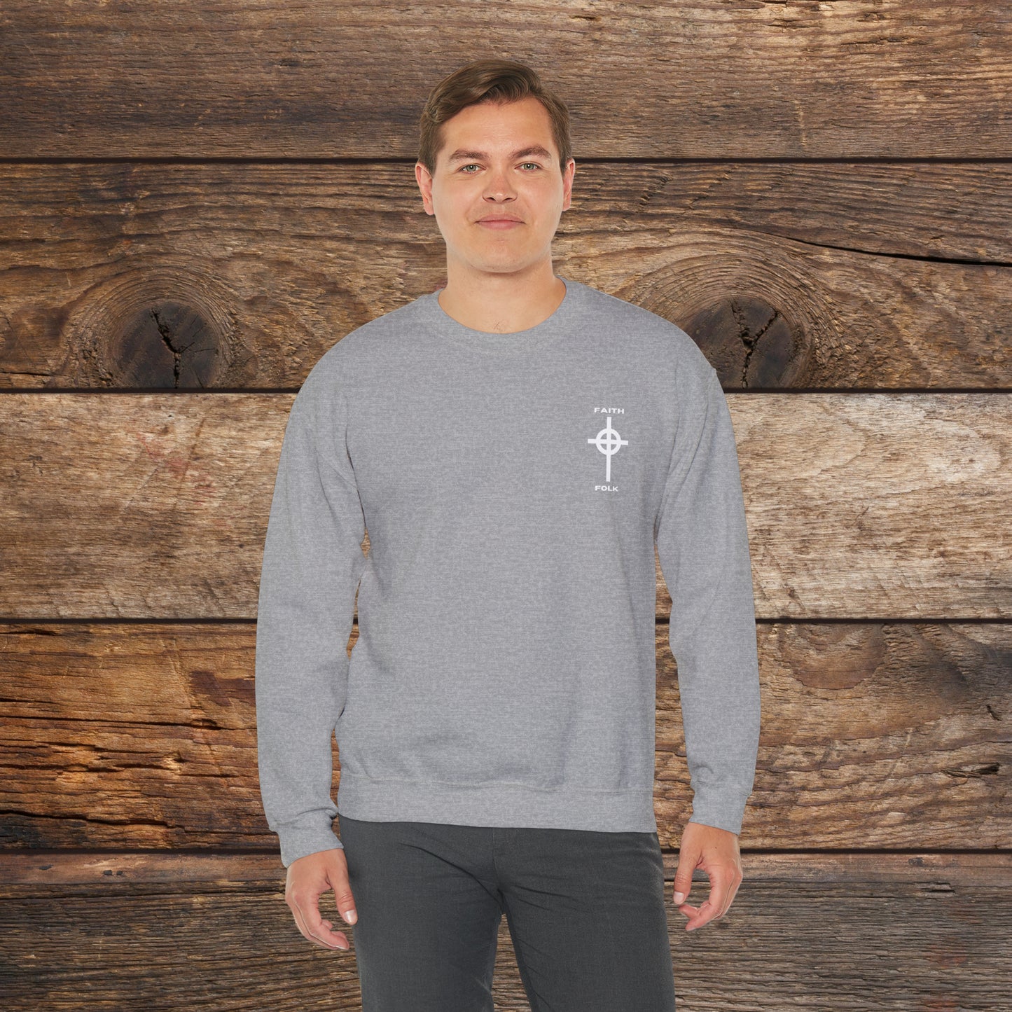 Faith and Folk Small Front Logo Sweatshirt