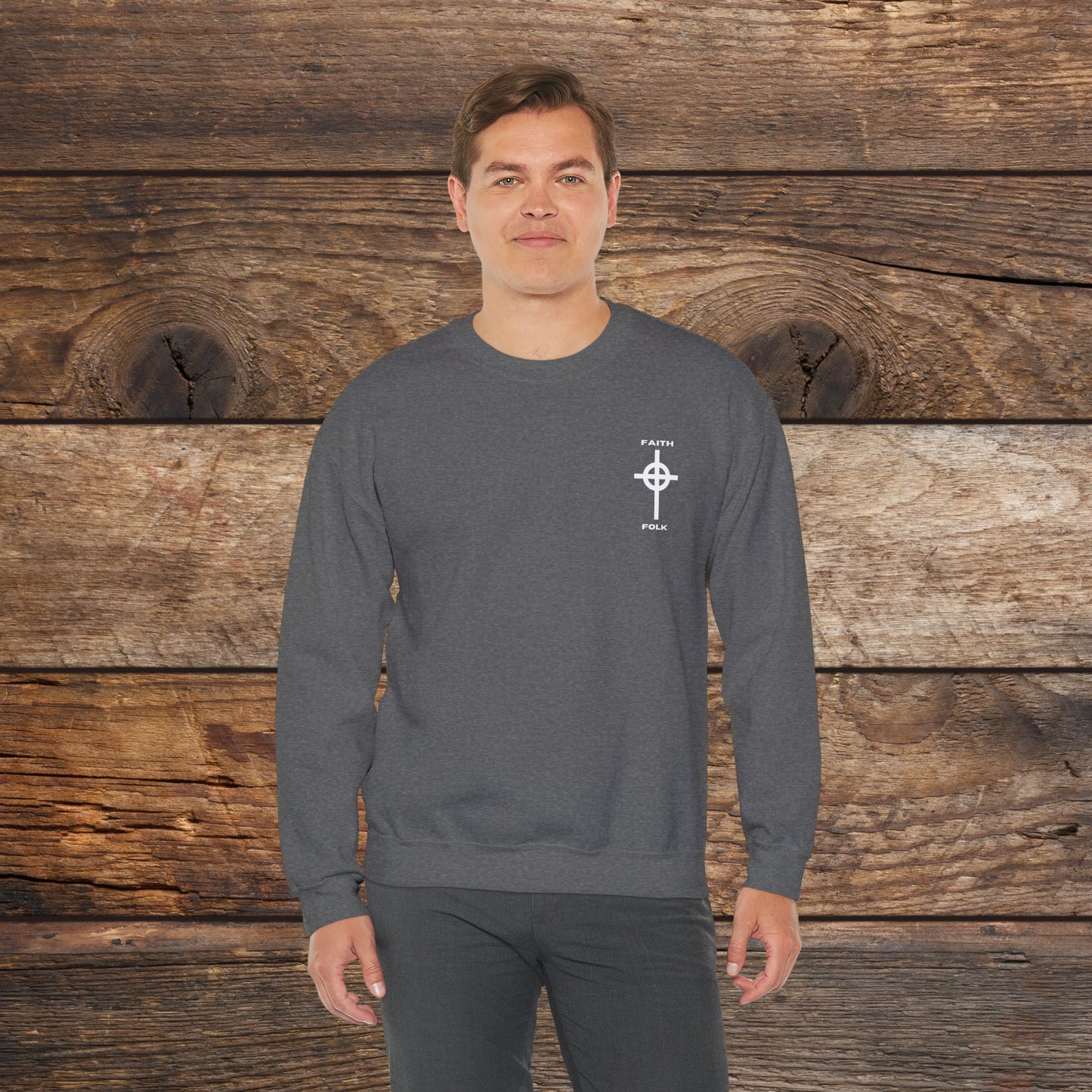 Faith and Folk Small Front Logo Sweatshirt