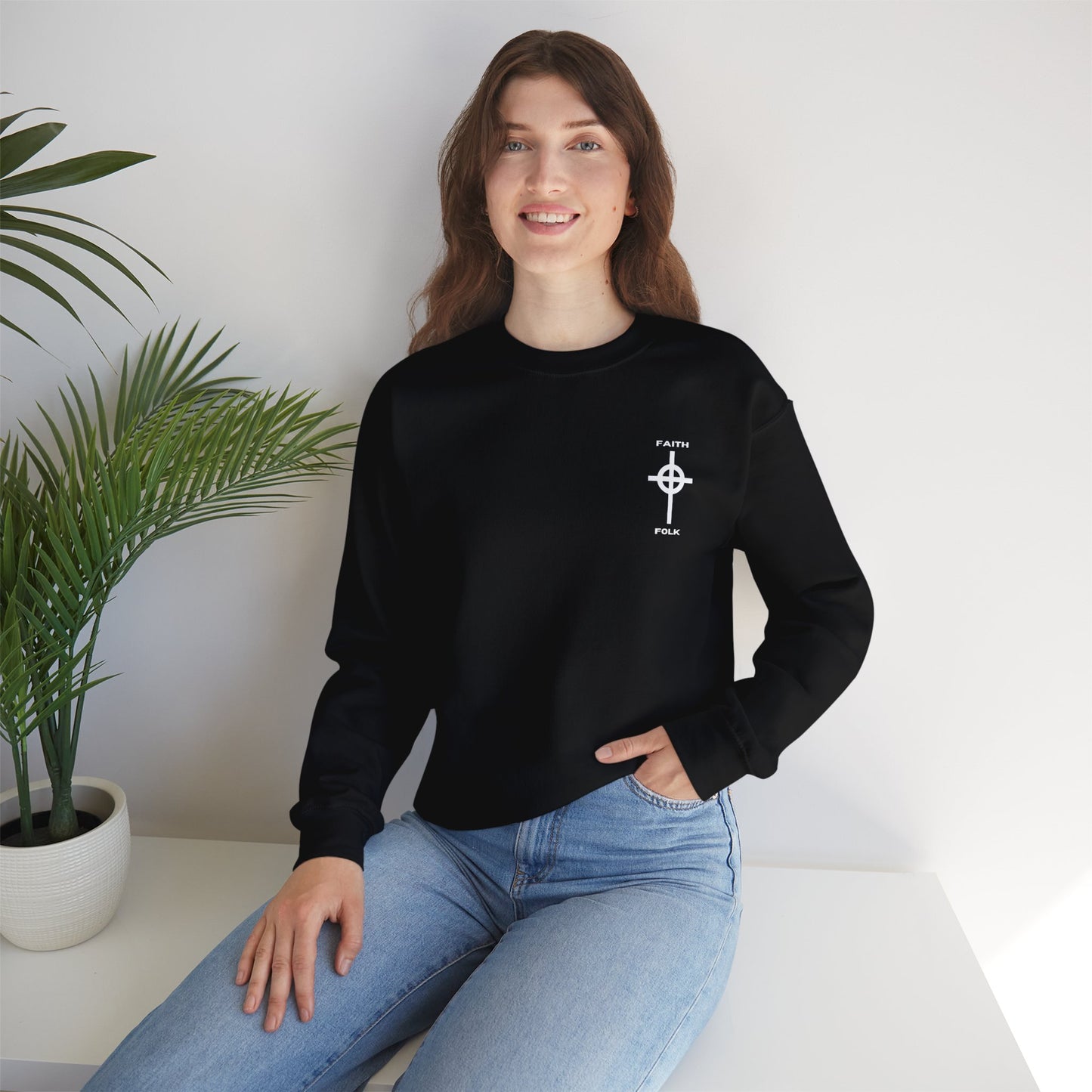 Faith and Folk Small Front Logo Sweatshirt