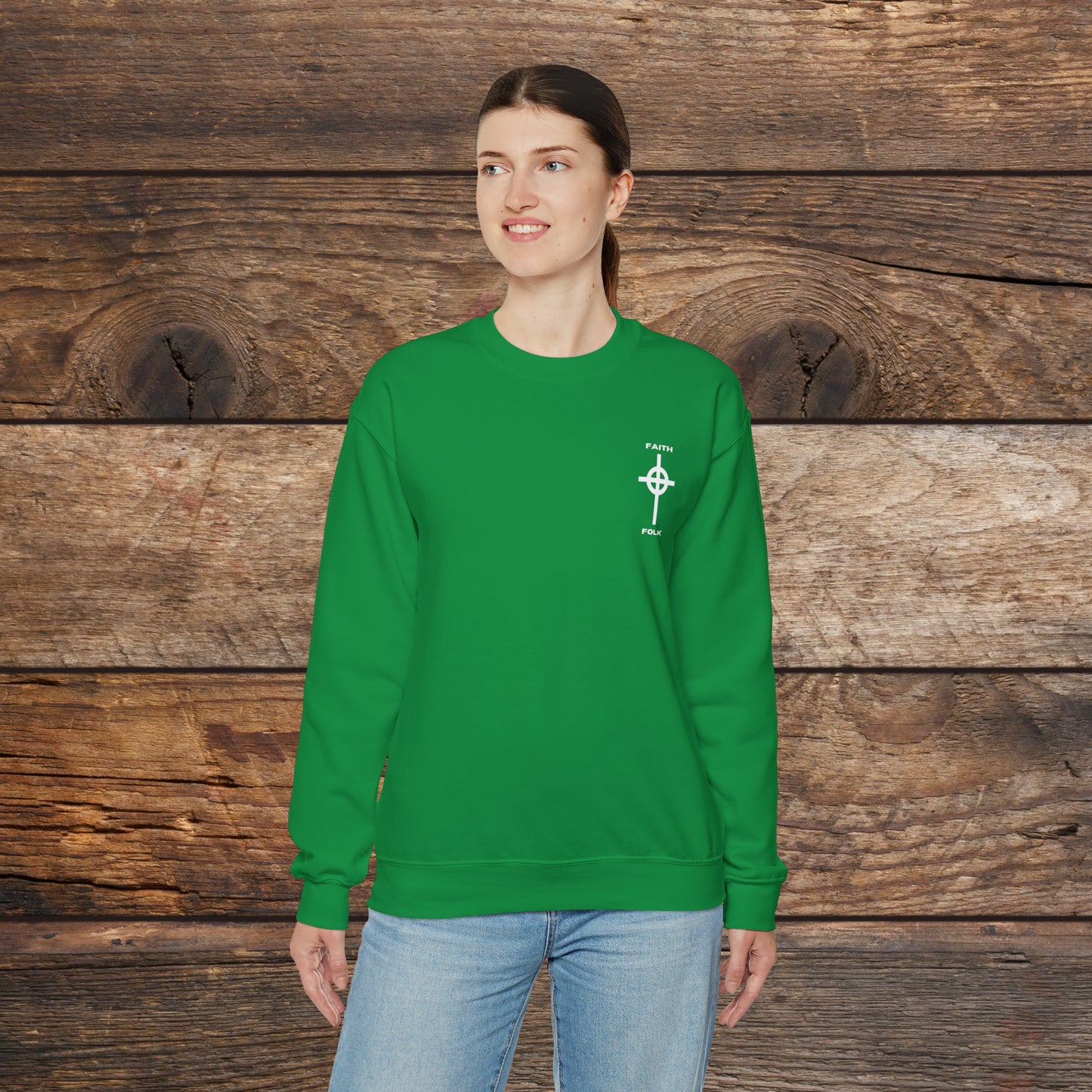 Faith and Folk Small Front Logo Sweatshirt