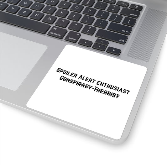 Spoiler Alert Enthusiast Square Sticker