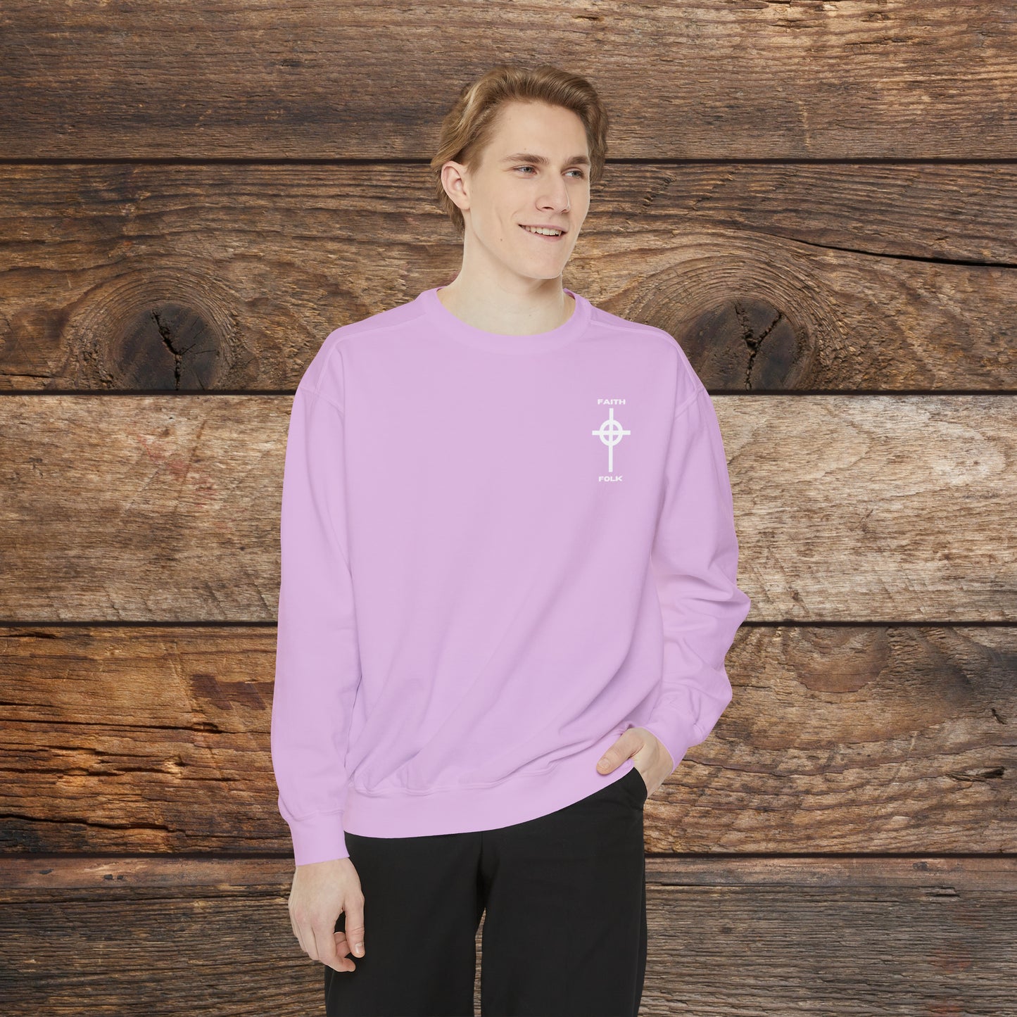 Faith and Folk Small Front Logo Sweatshirt