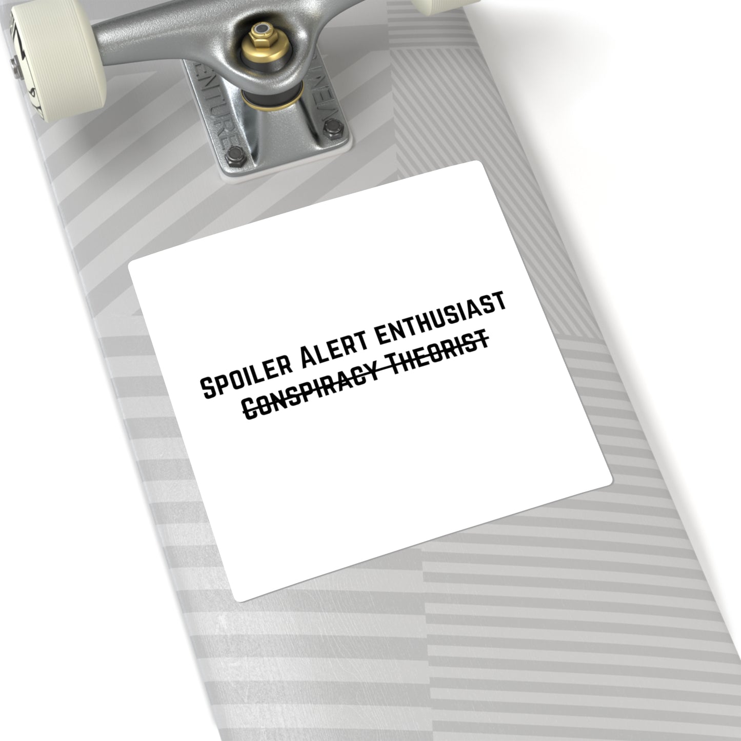 Spoiler Alert Enthusiast Square Sticker