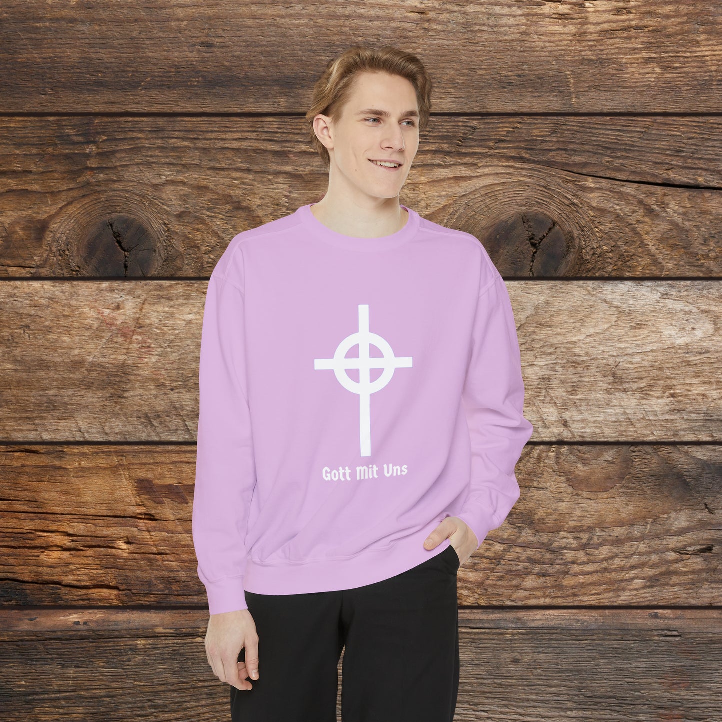 Gott Mit Uns Large Front Logo Crewneck Sweatshirt
