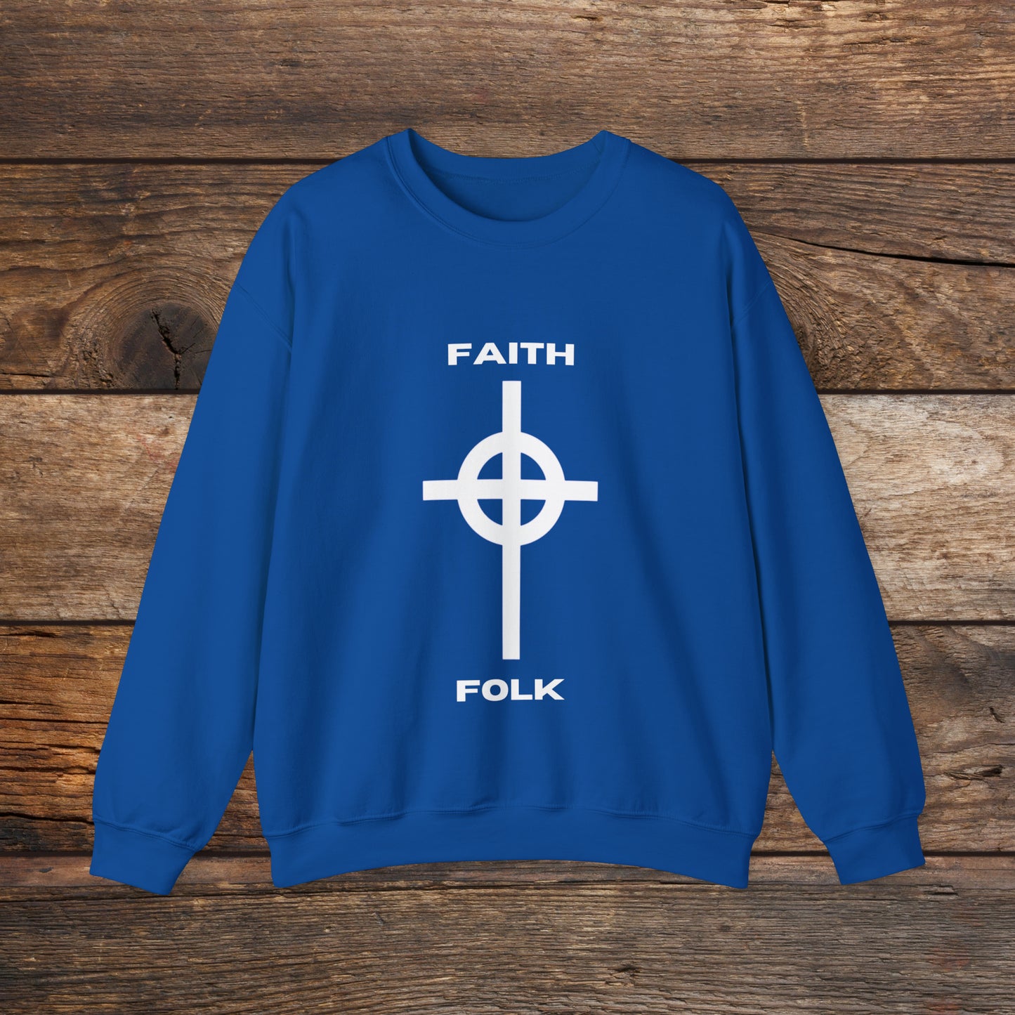 Faith and Folk Large Front Logo Crewneck Sweatshirt