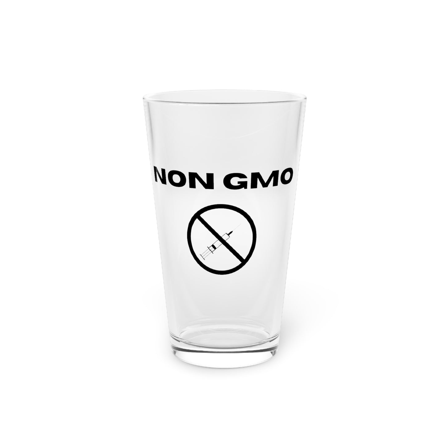 Non GMO Pint Glass, 16oz