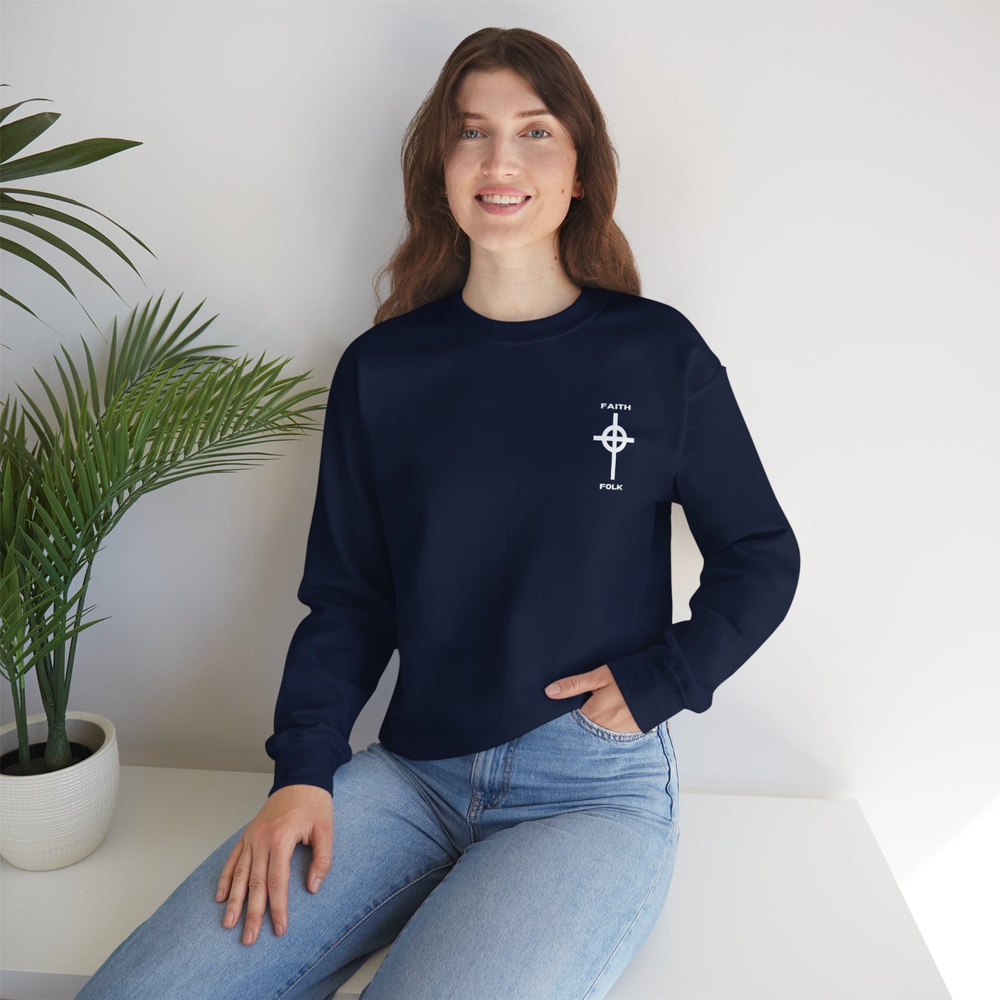 Faith and Folk Small Front Logo Sweatshirt
