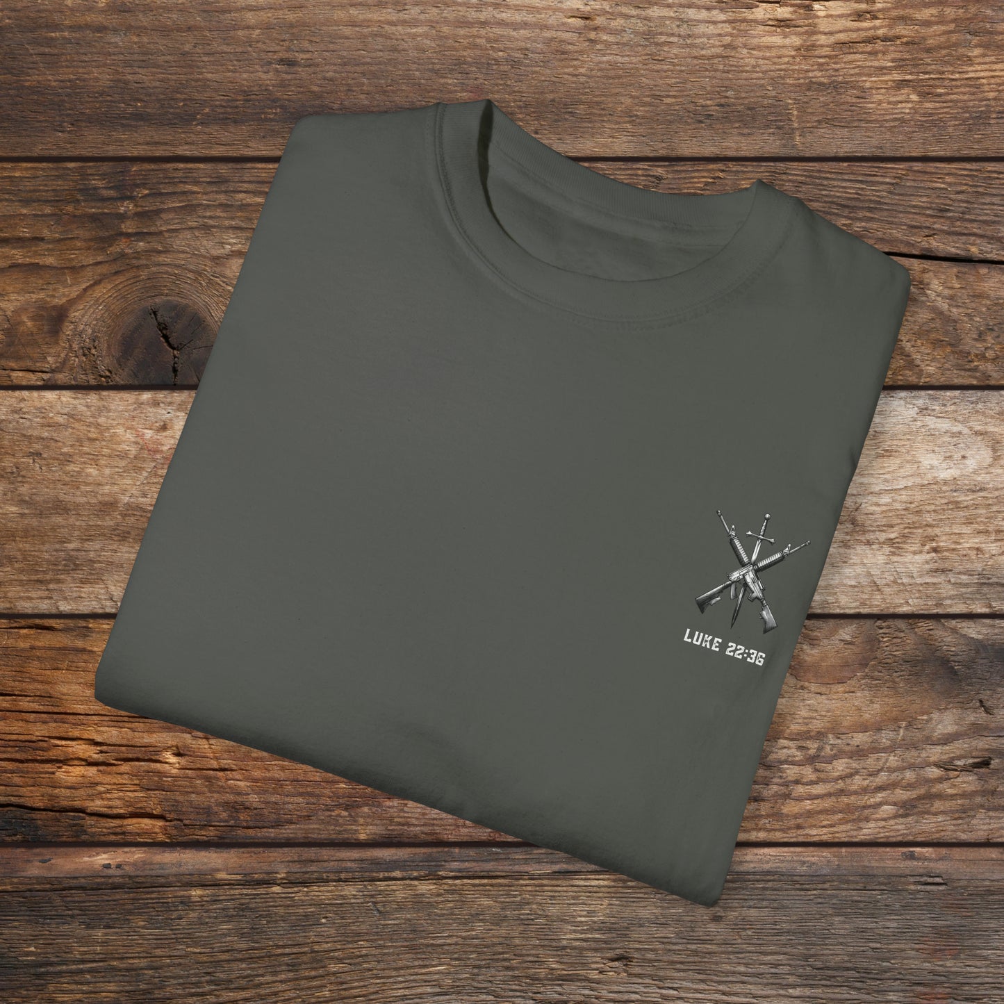 Luke 22:36 Unisex Garment-Dyed T-shirt