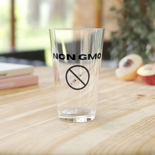 Non GMO Pint Glass, 16oz