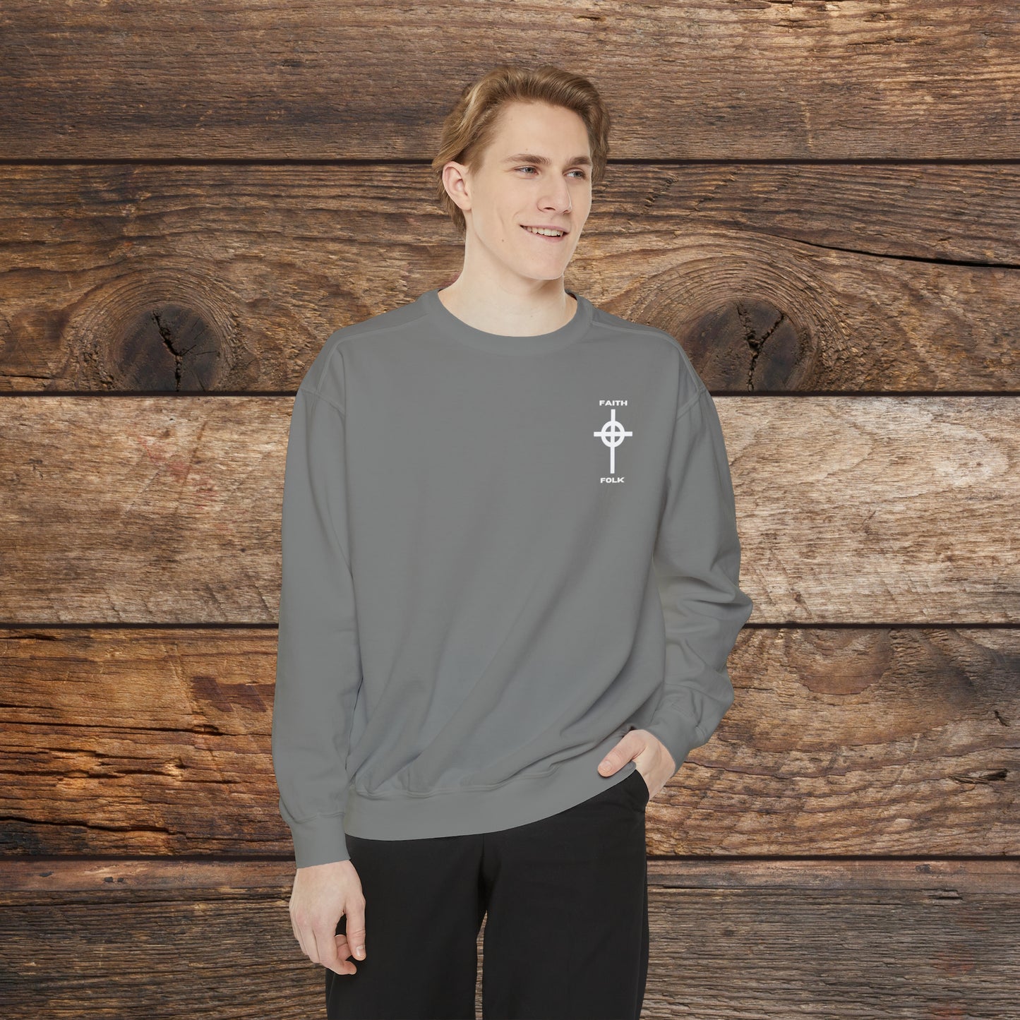 Faith and Folk Small Front Logo Sweatshirt