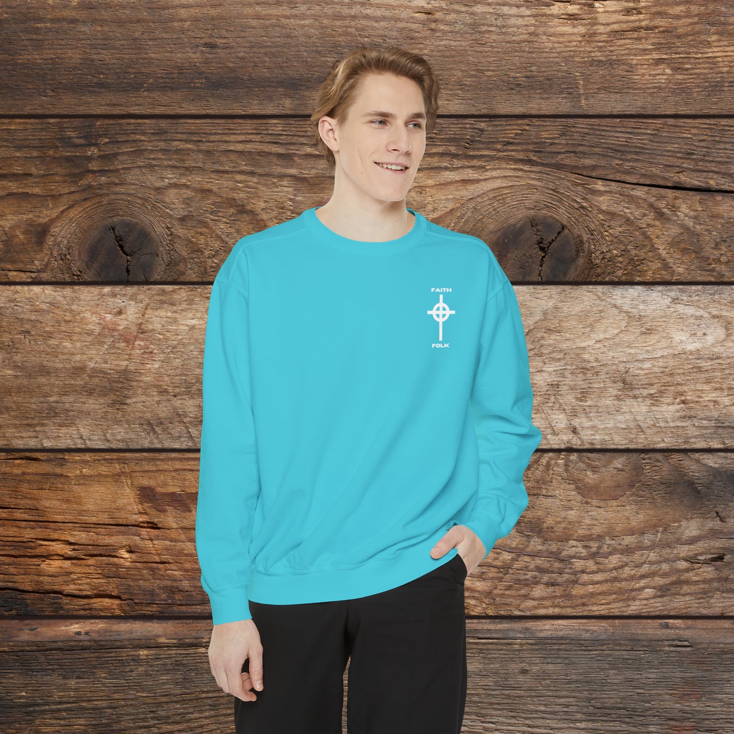Faith and Folk Small Front Logo Sweatshirt