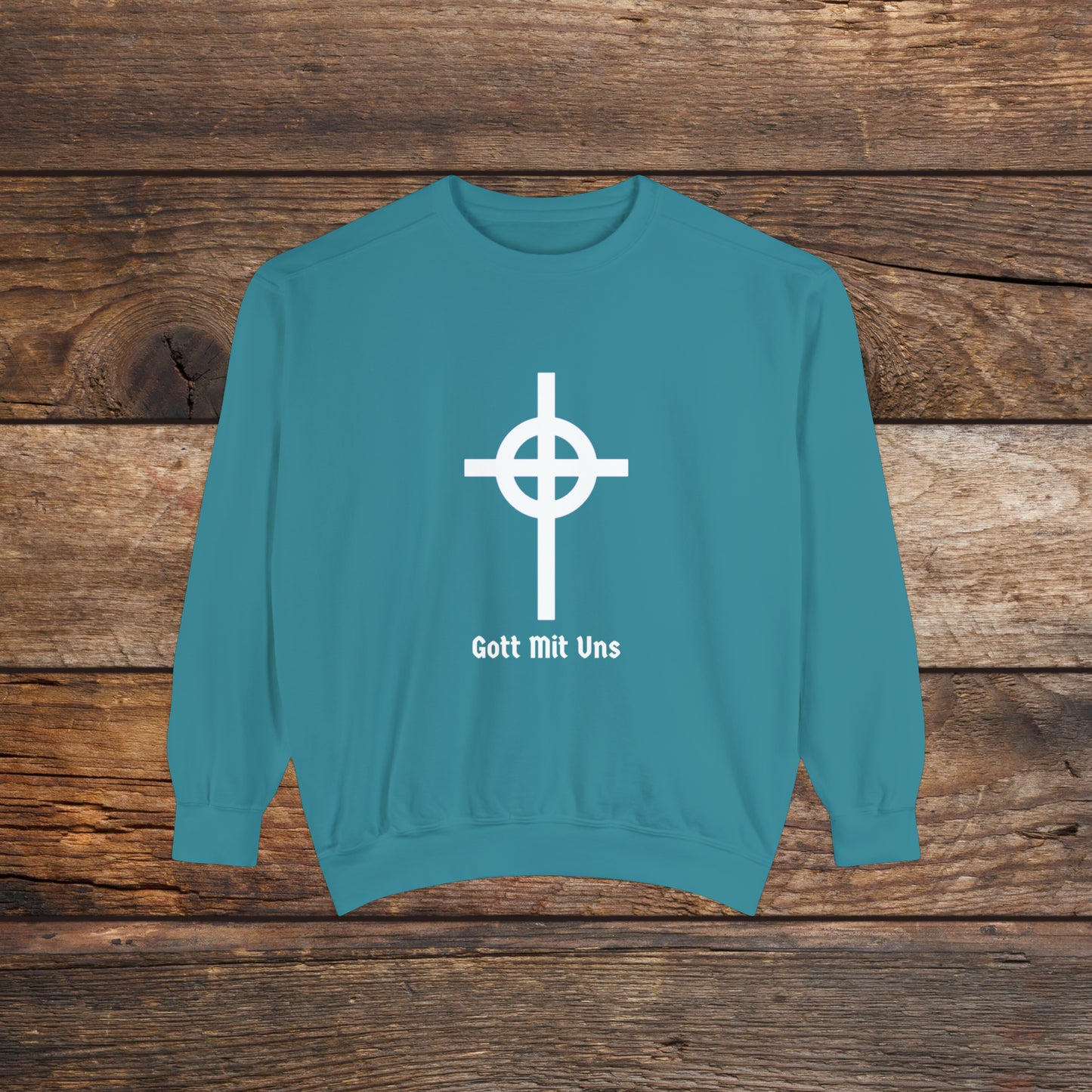 Gott Mit Uns Large Front Logo Crewneck Sweatshirt