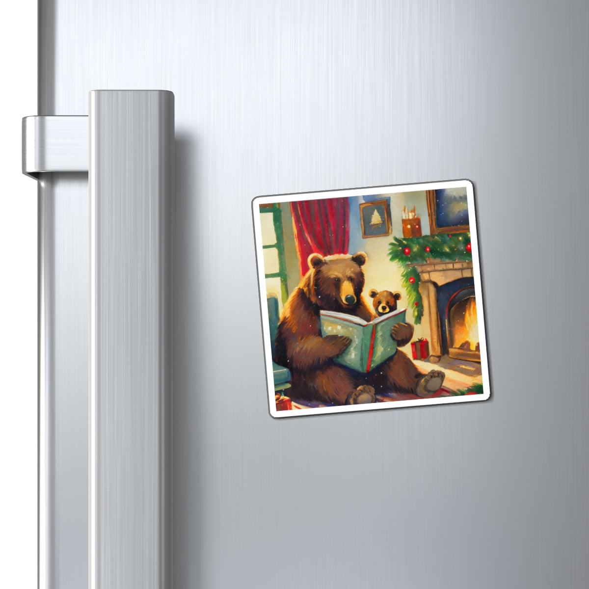 Bear Christmas Story Magnet
