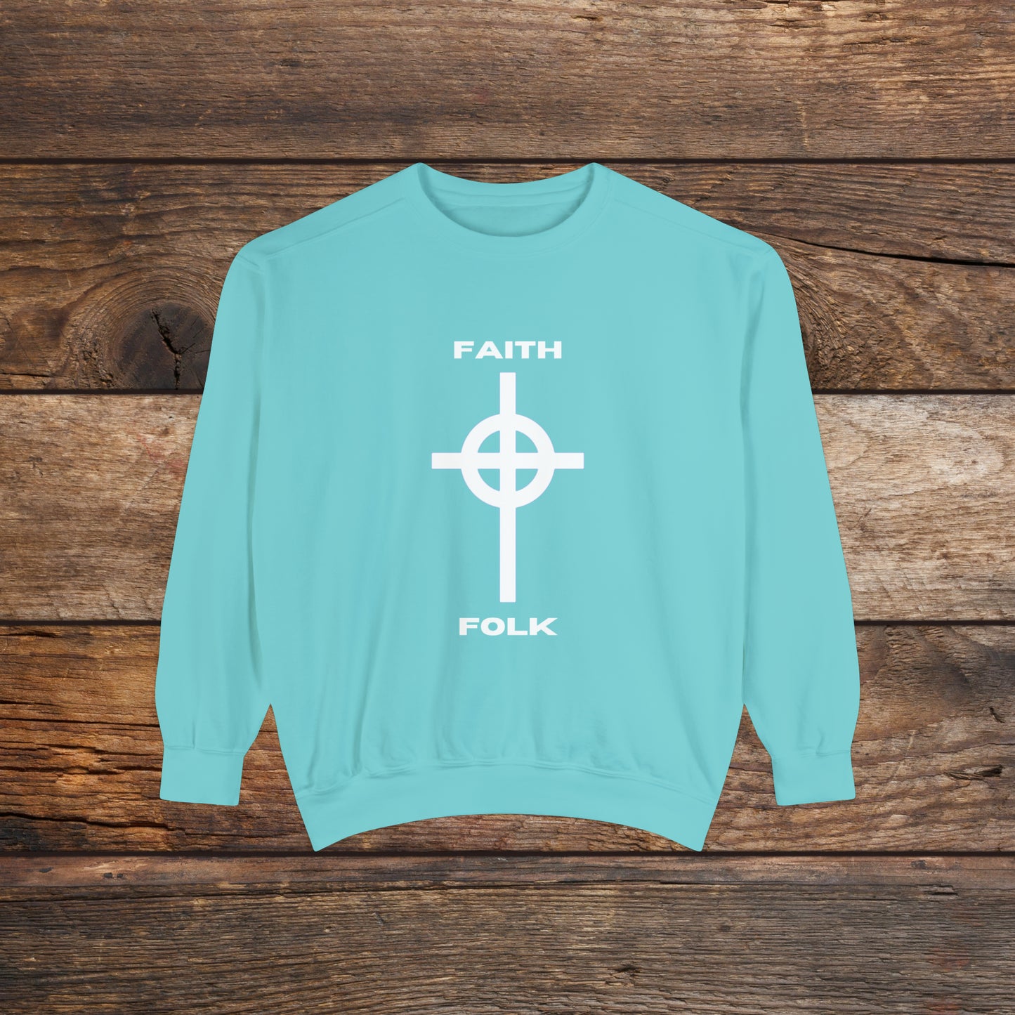 Faith and Folk Large Front Logo Crewneck Sweatshirt