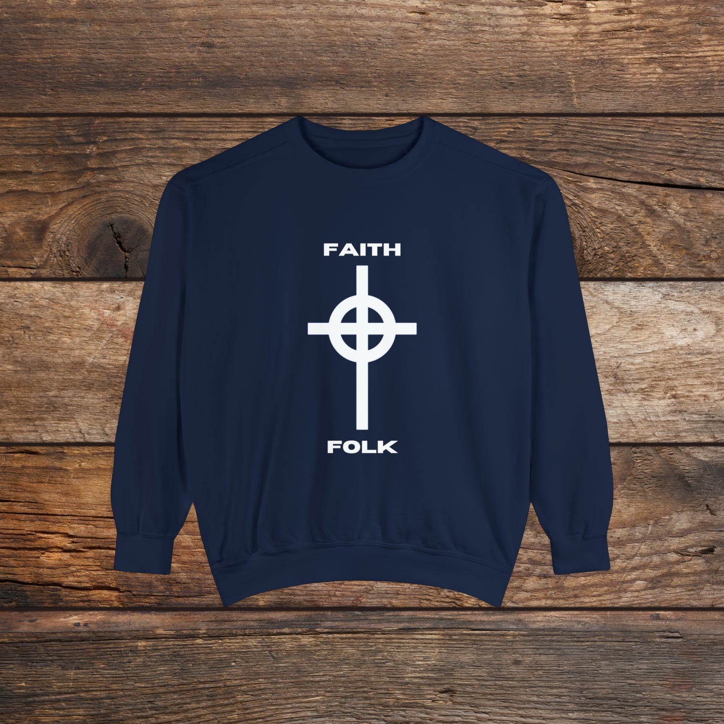 Faith and Folk Large Front Logo Crewneck Sweatshirt