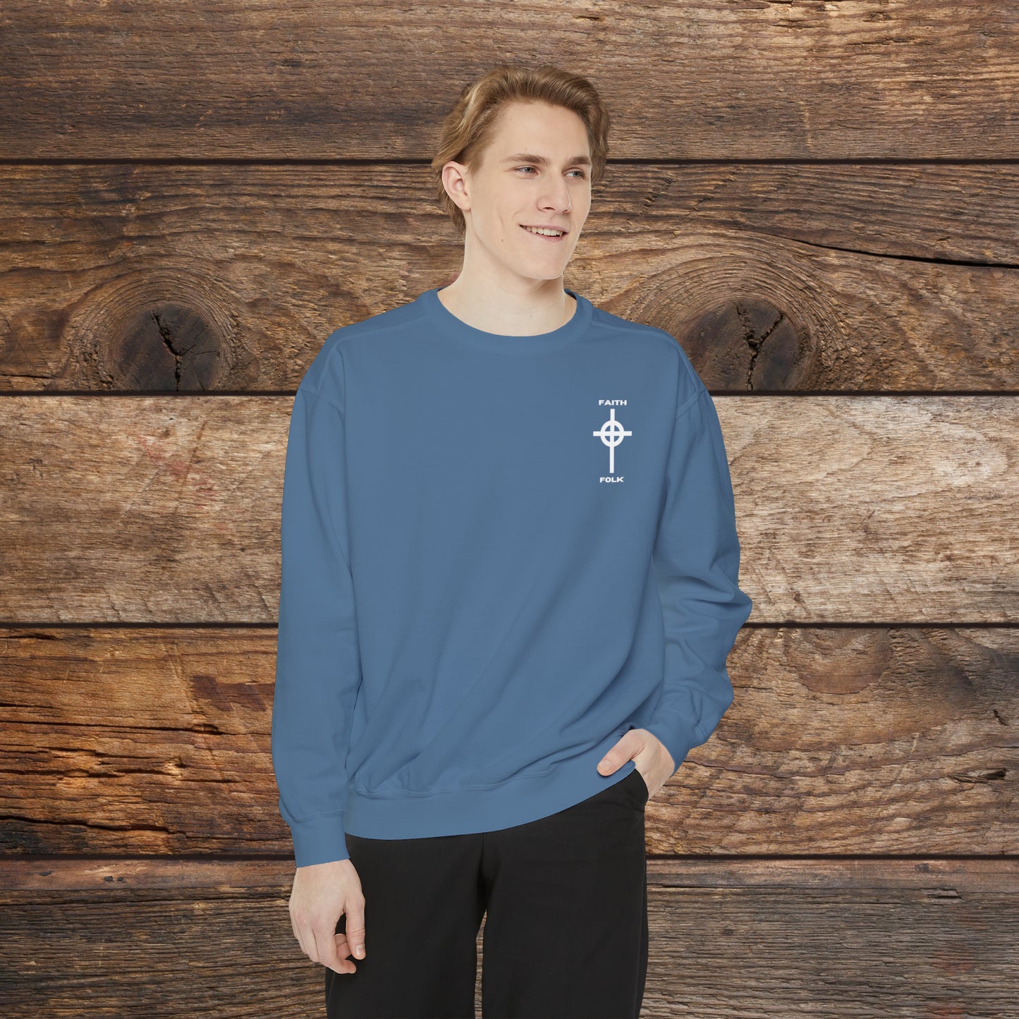Faith and Folk Small Front Logo Sweatshirt