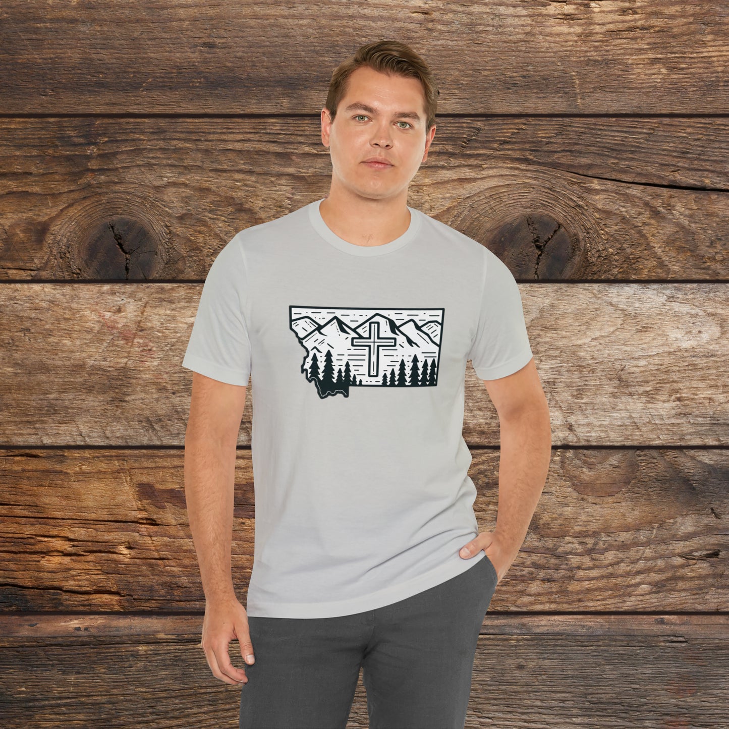 Montana Christian Cross T-shirt