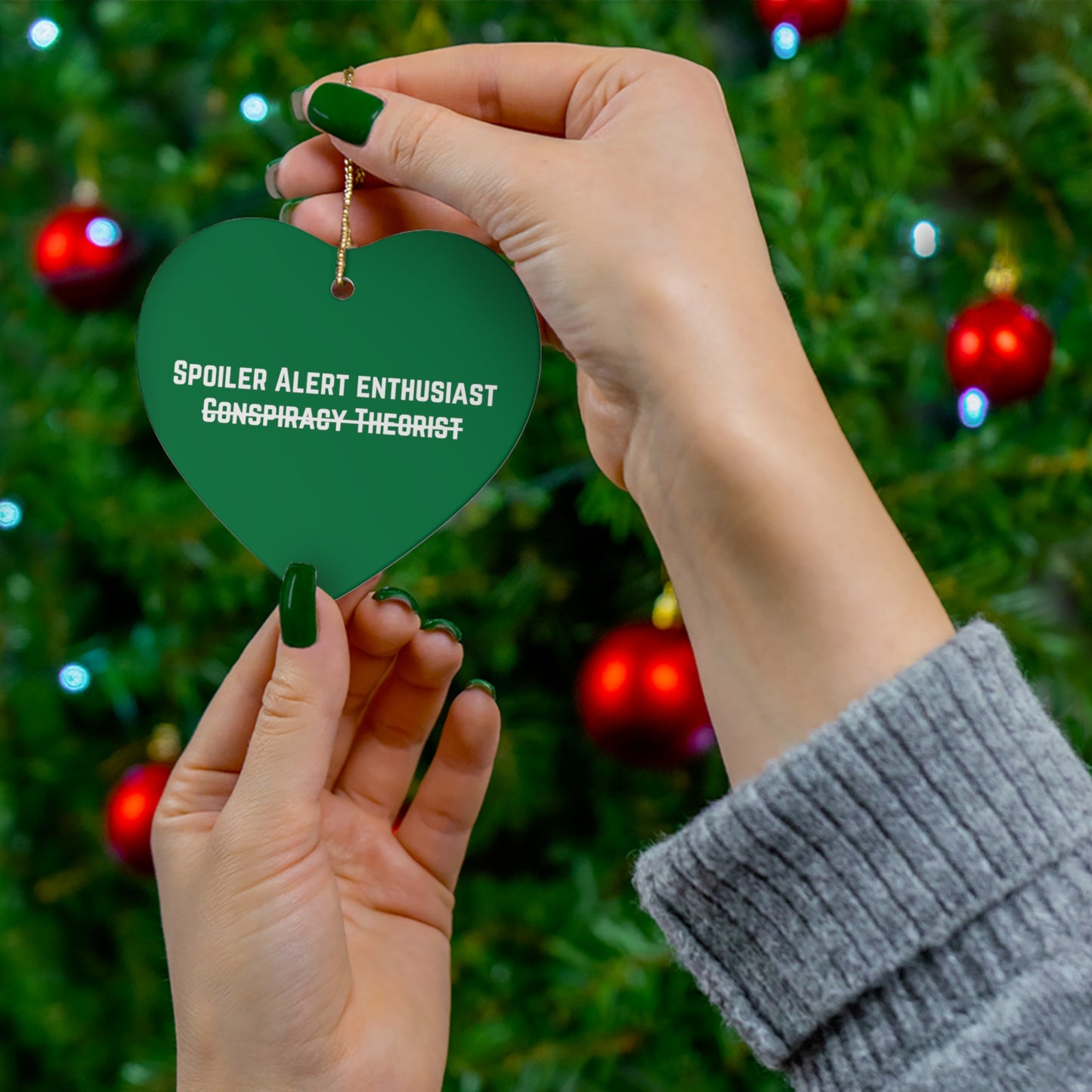 Spoiler Alert Enthusiast Ceramic Ornament