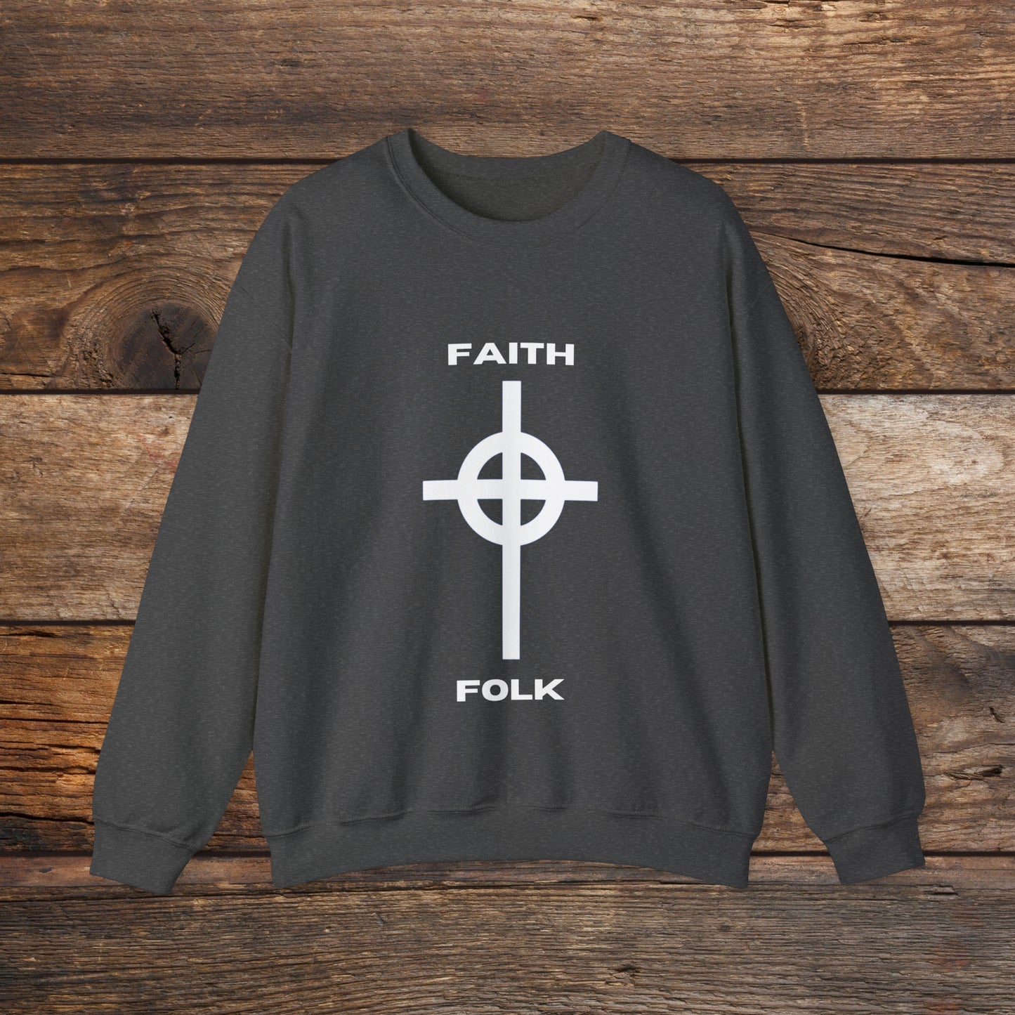 Faith and Folk Large Front Logo Crewneck Sweatshirt