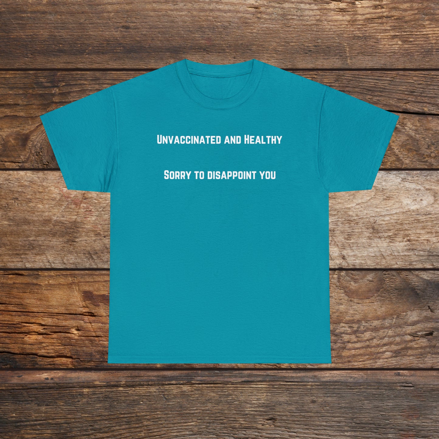 Unvaccinated and Healthy Unisex Heavy Cotton Tee