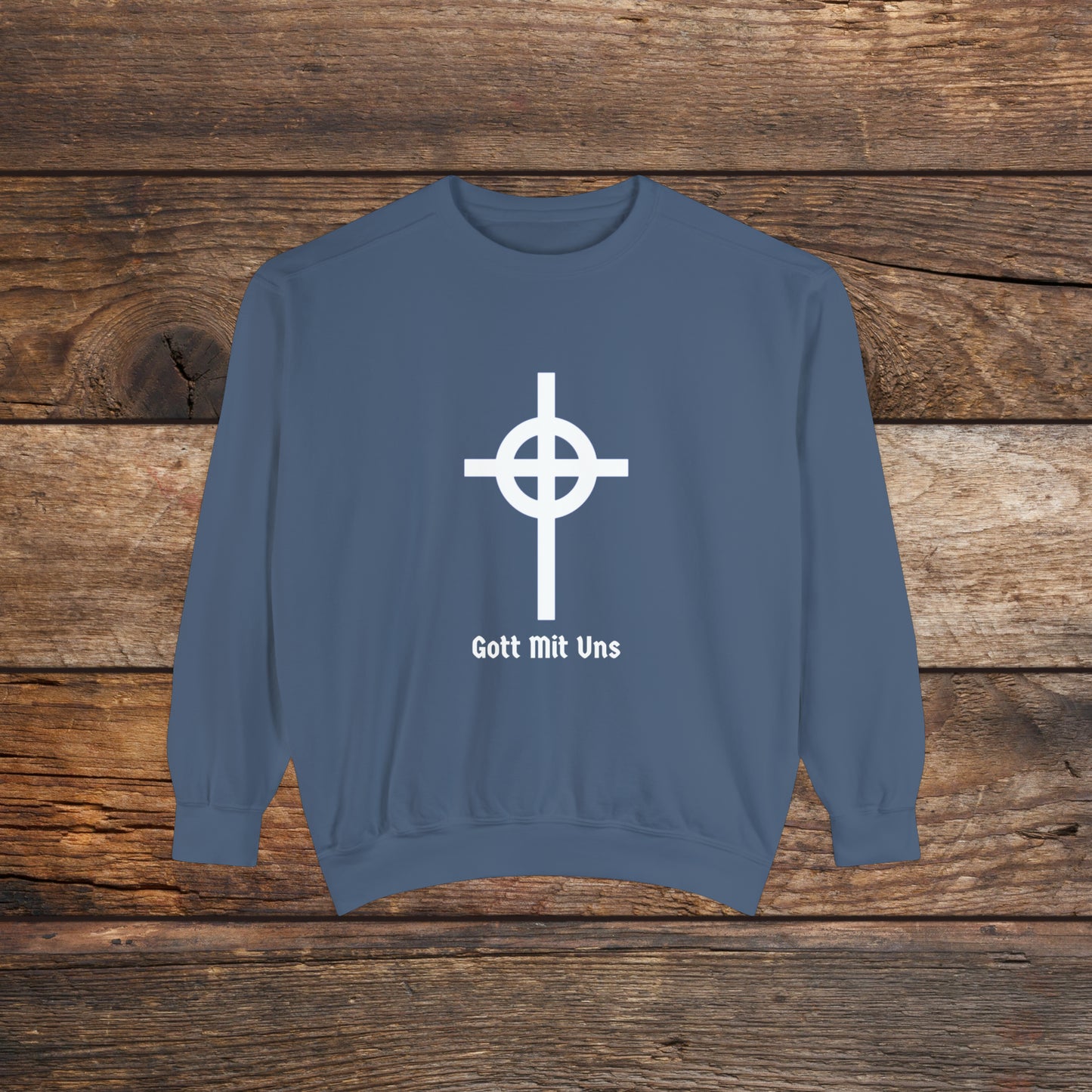 Gott Mit Uns Large Front Logo Crewneck Sweatshirt