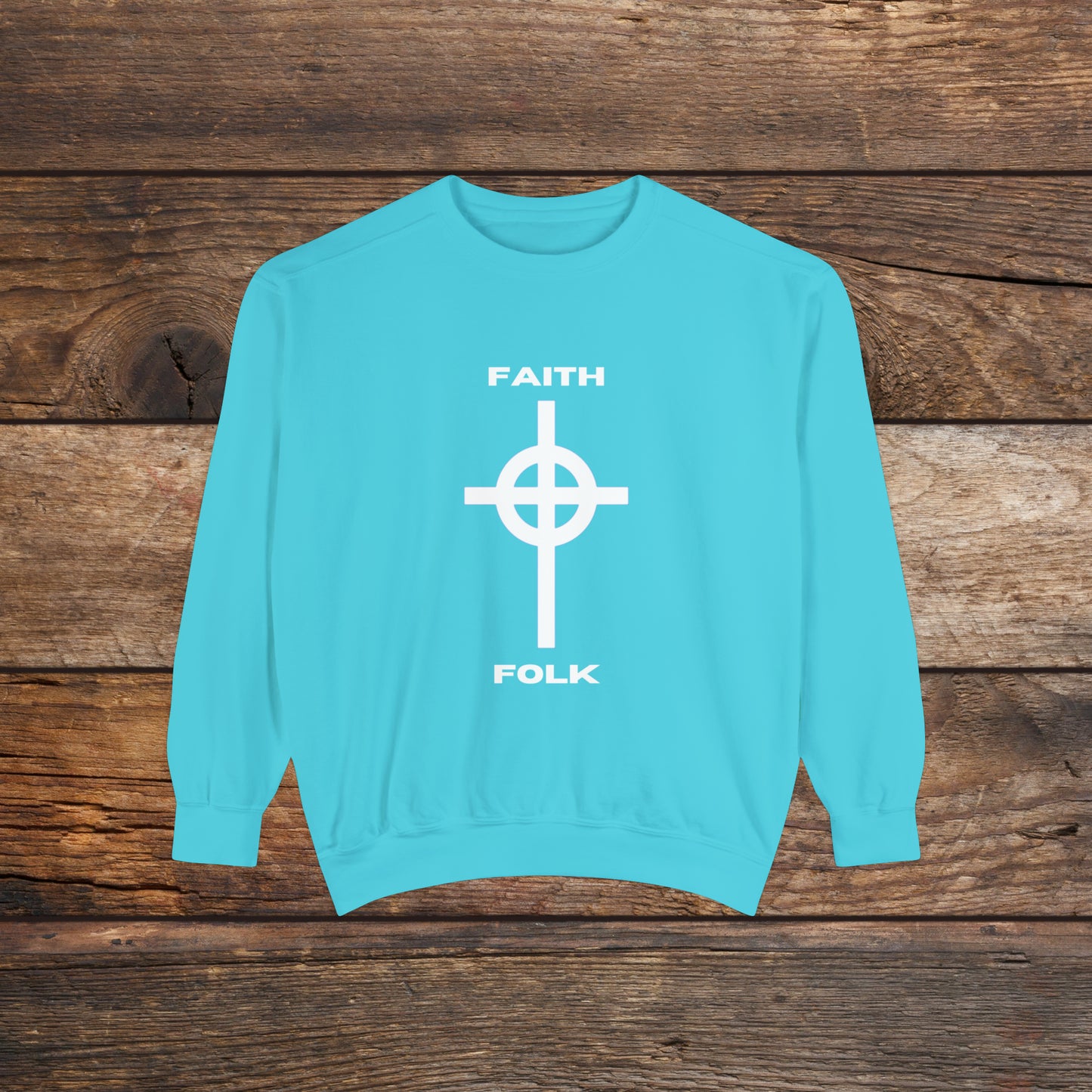 Faith and Folk Large Front Logo Crewneck Sweatshirt