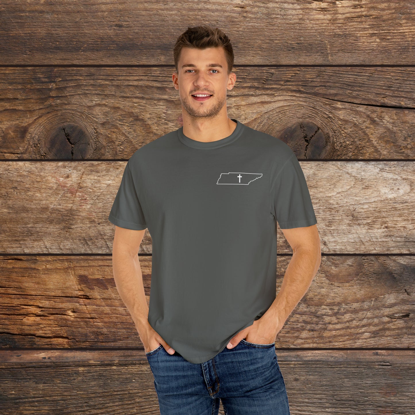 Tennessee Christian Cross Small Chest Logo T-Shirt