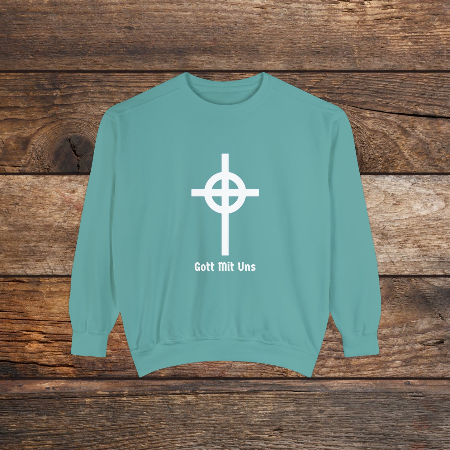 Gott Mit Uns Large Front Logo Crewneck Sweatshirt