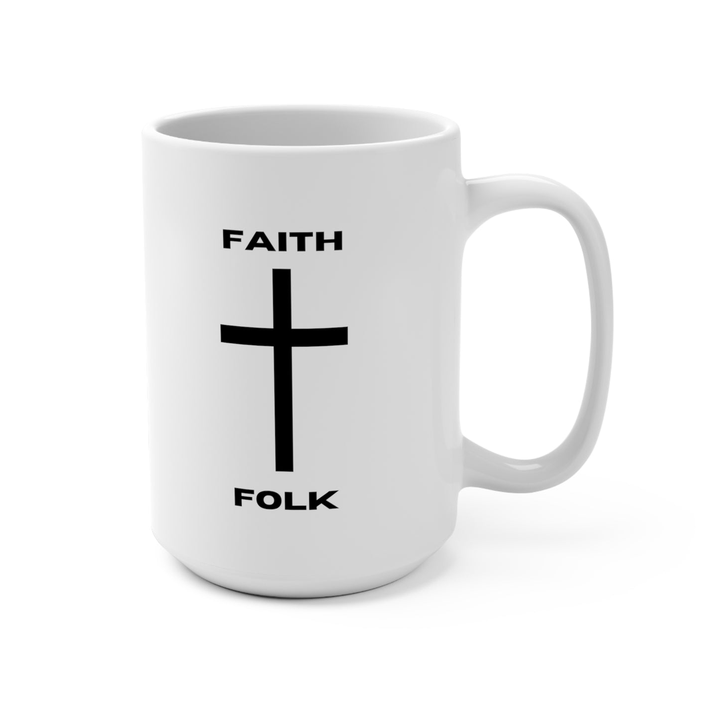 Faith and Folk Traditional Cross Mug 15oz