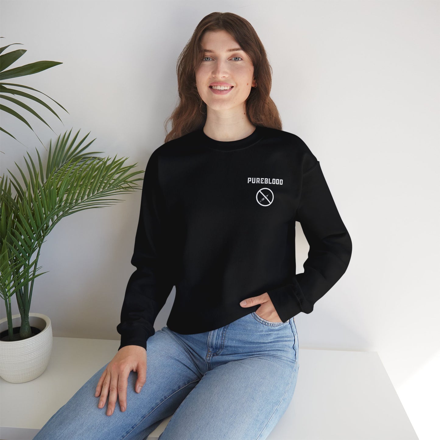 Pureblood Small Front Logo Crewneck Sweatshirt