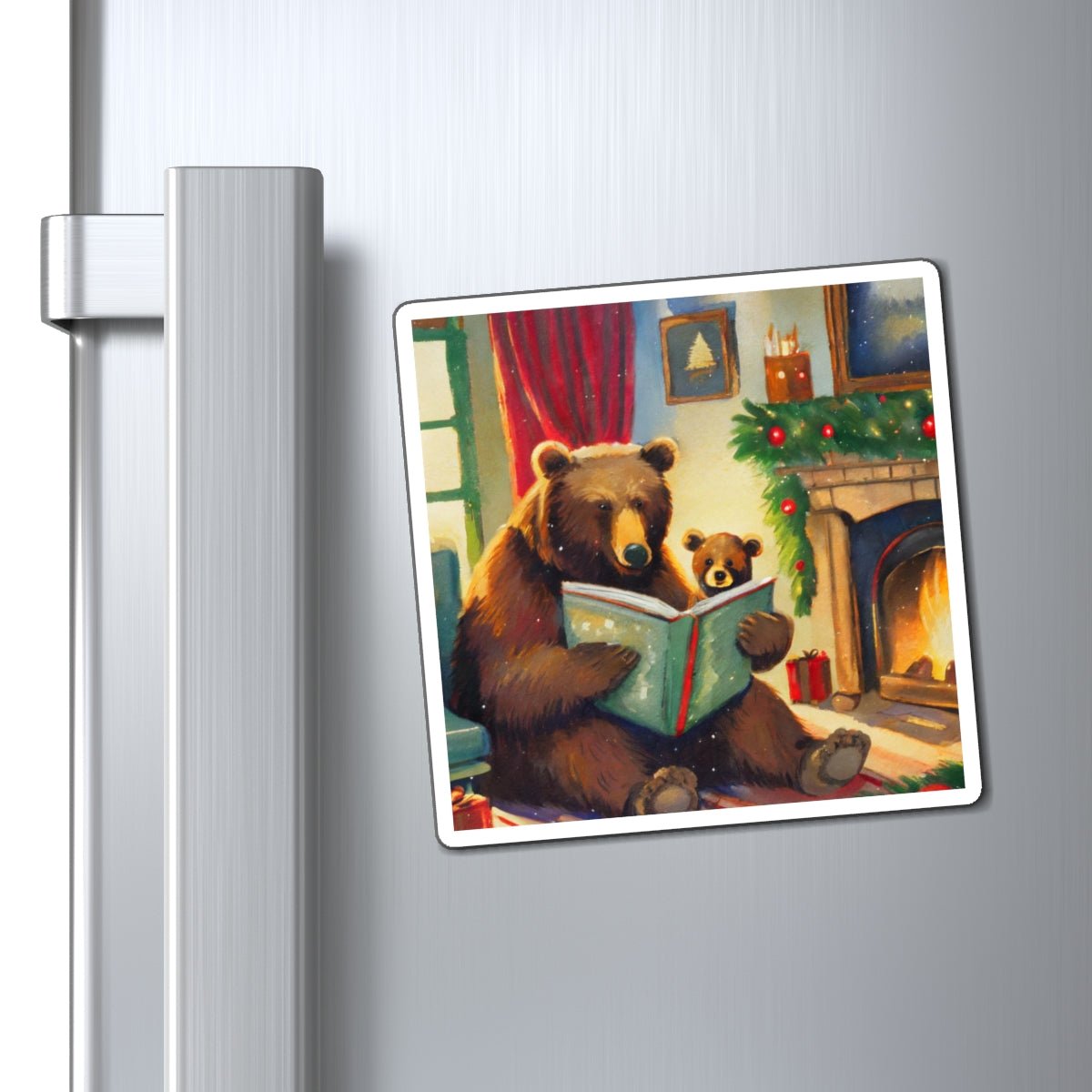 Bear Christmas Story Magnet