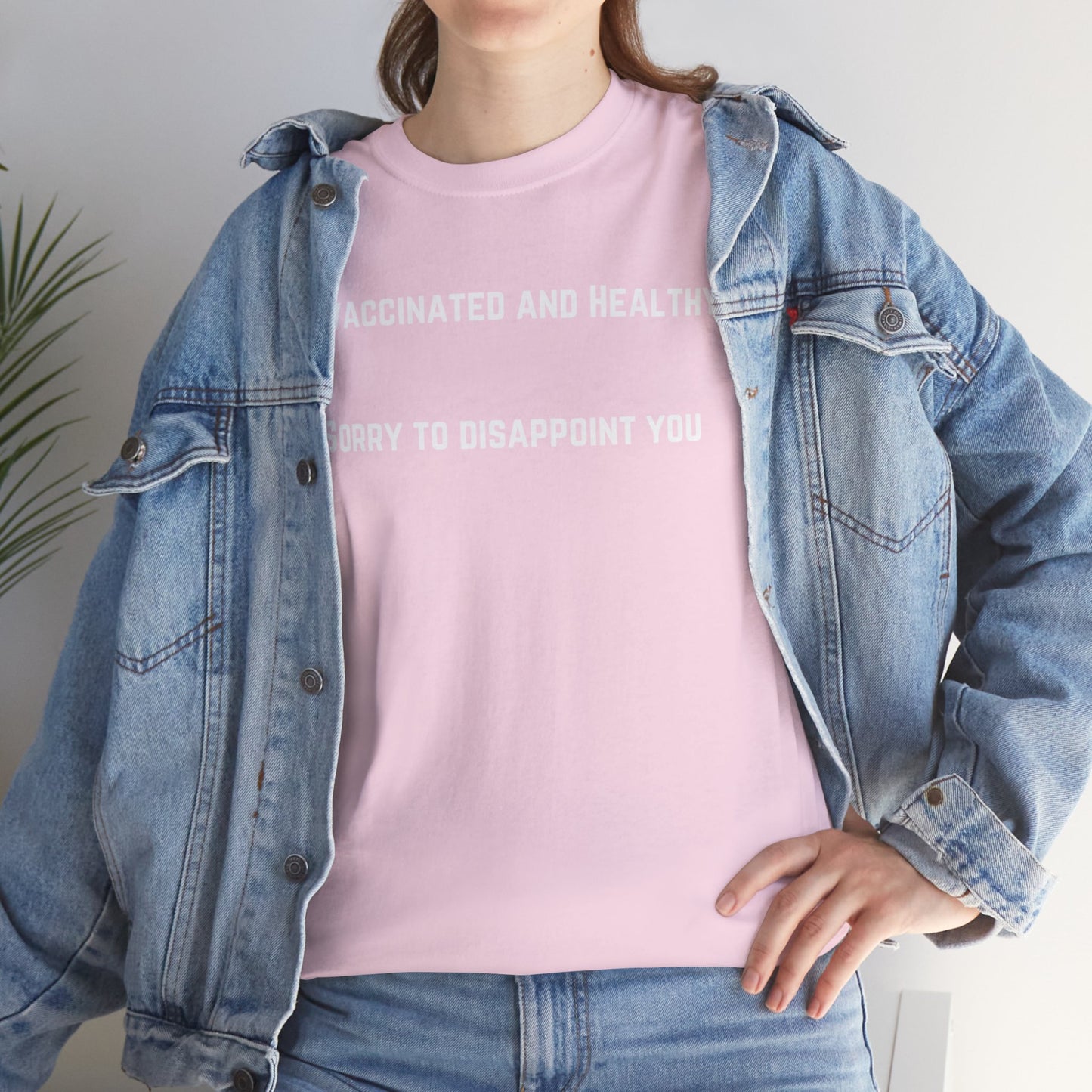 Unvaccinated and Healthy Unisex Heavy Cotton Tee