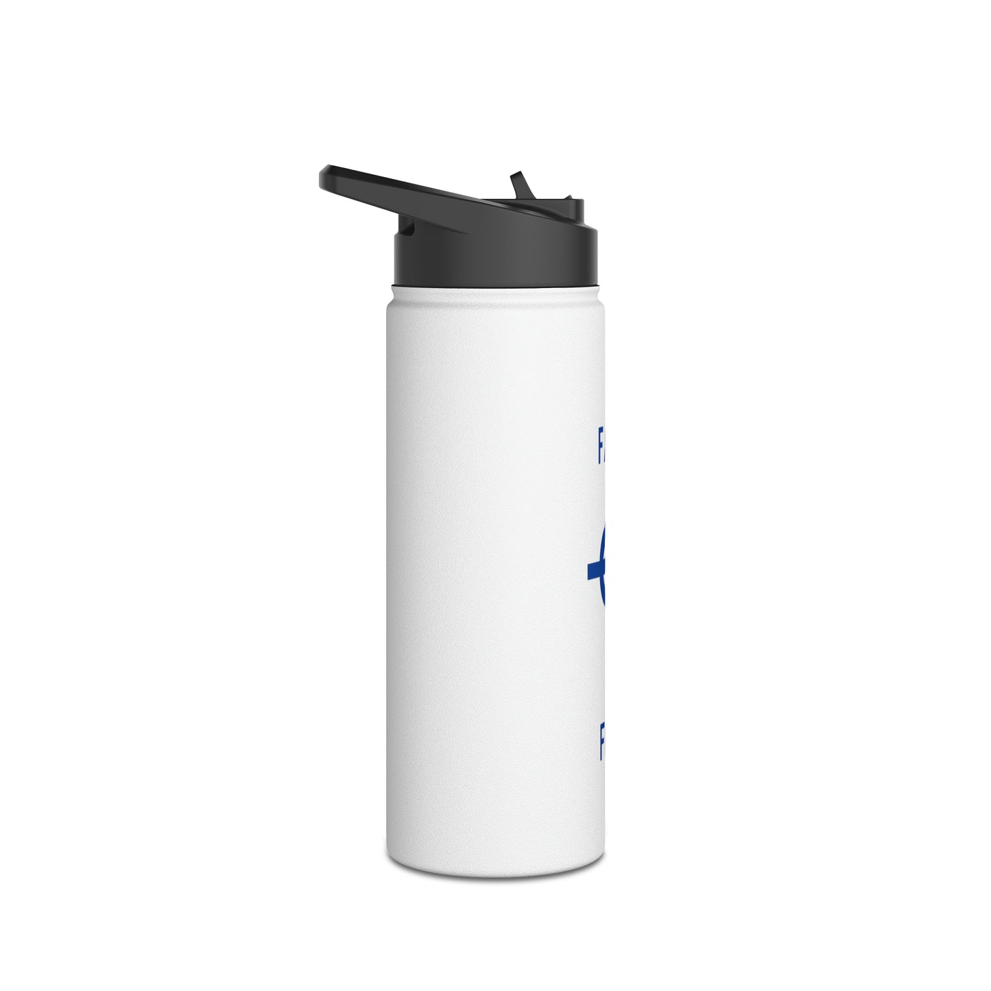 Faith and Folk Stainless Steel Water Bottle, Standard Lid