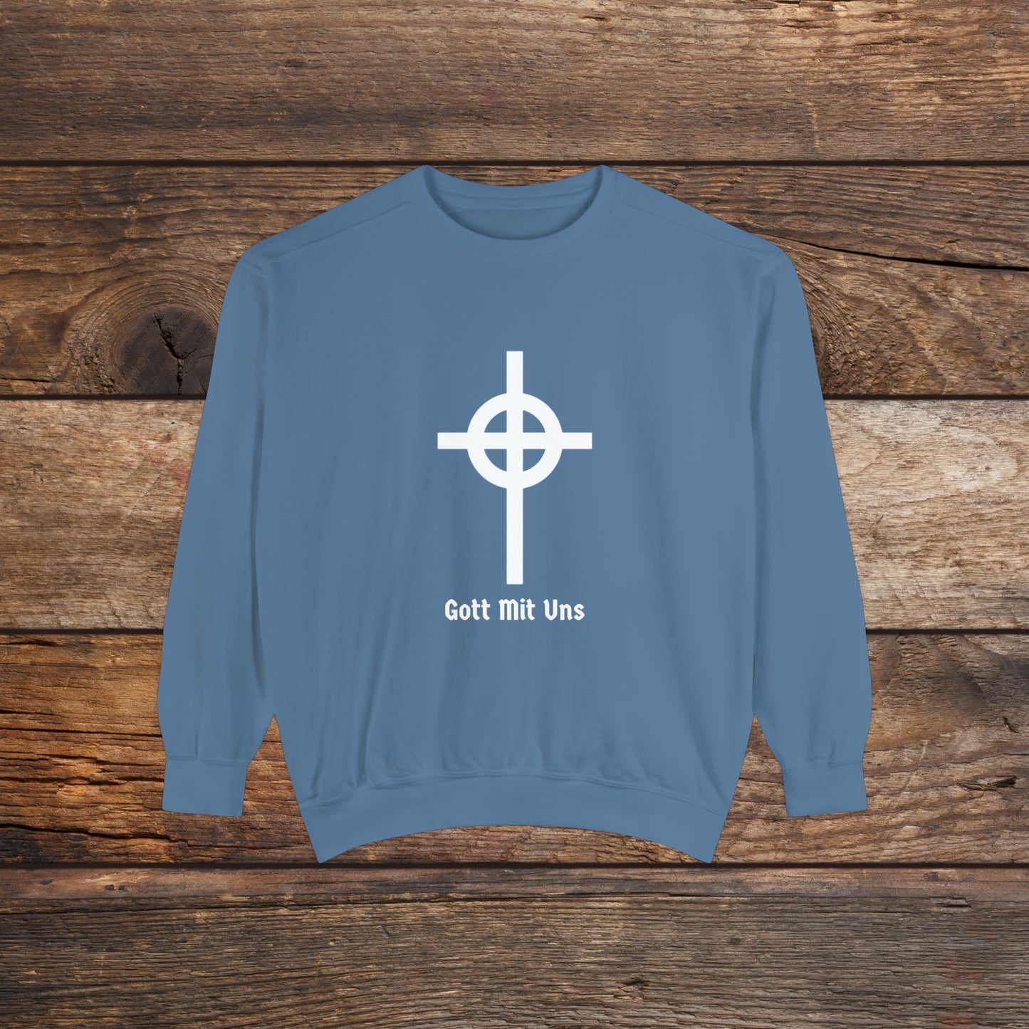Gott Mit Uns Large Front Logo Crewneck Sweatshirt