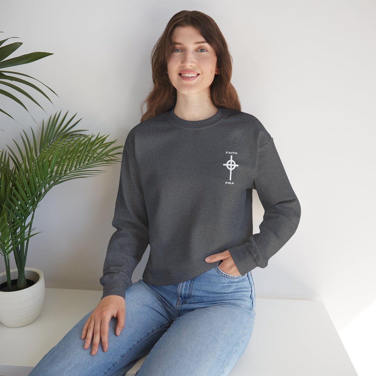 Faith and Folk Small Front Logo Sweatshirt