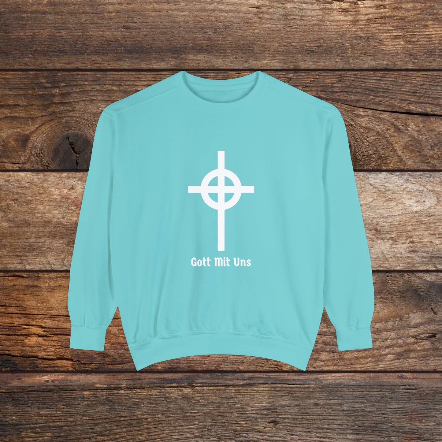 Gott Mit Uns Large Front Logo Crewneck Sweatshirt
