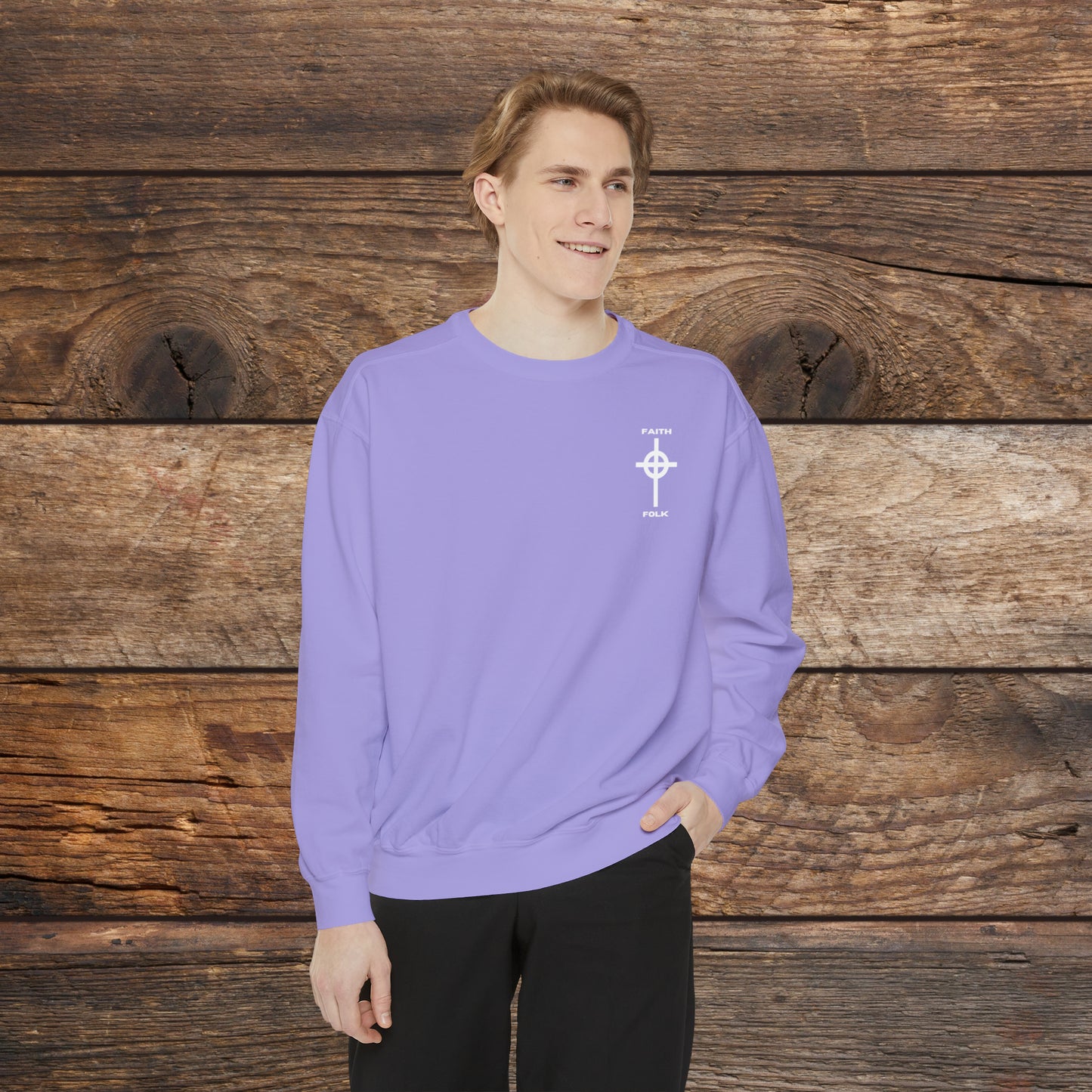 Faith and Folk Small Front Logo Sweatshirt