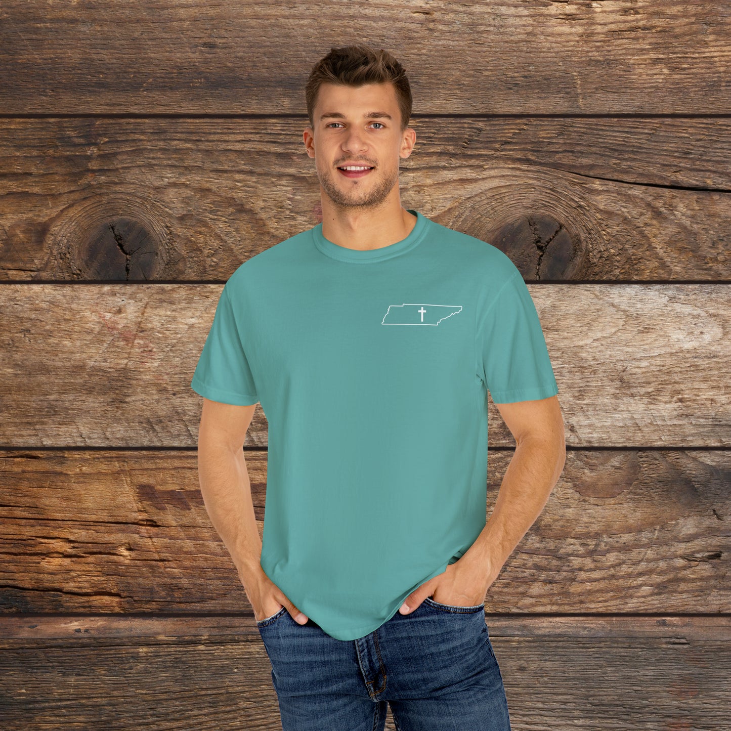 Tennessee Christian Cross Small Chest Logo T-Shirt
