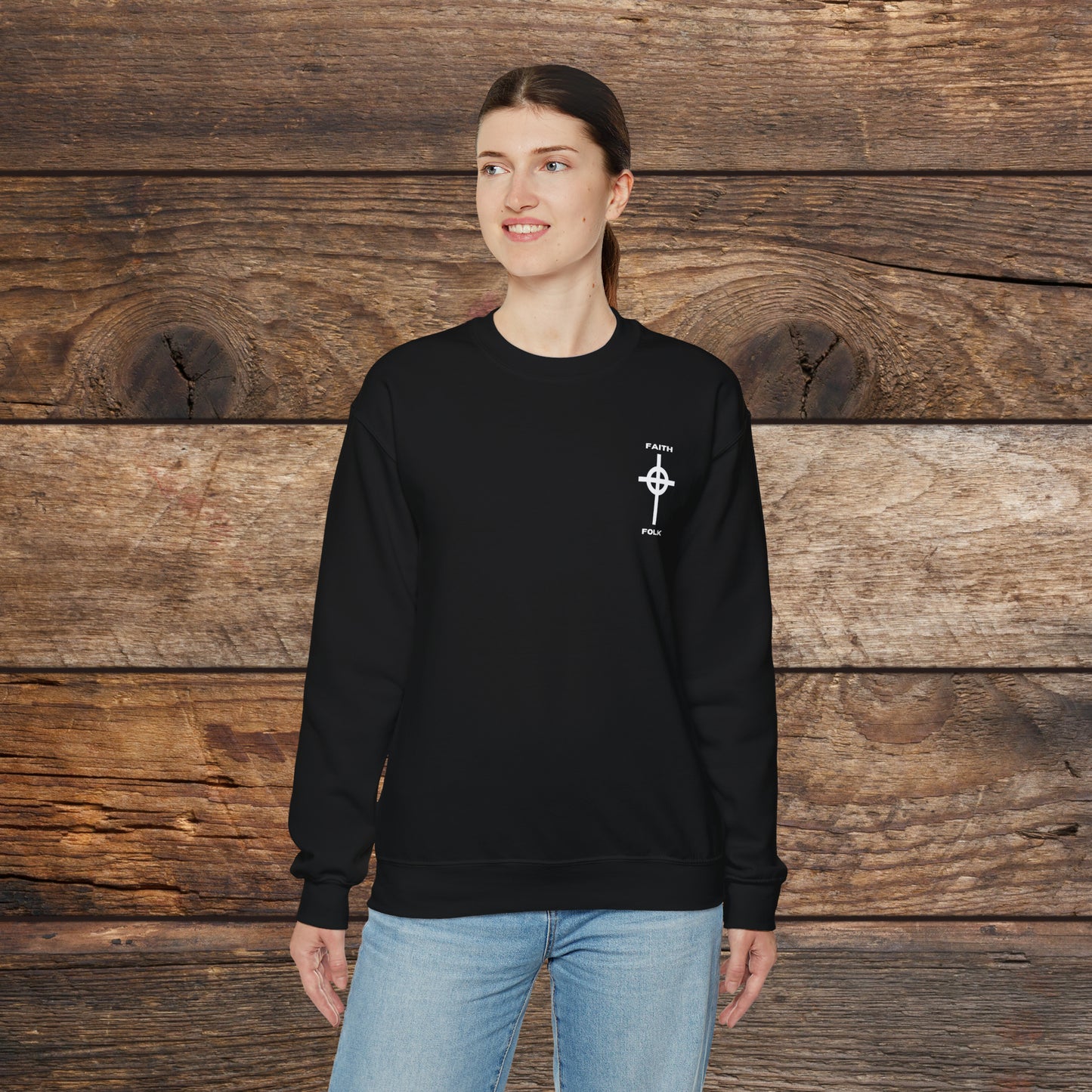 Faith and Folk Small Front Logo Sweatshirt