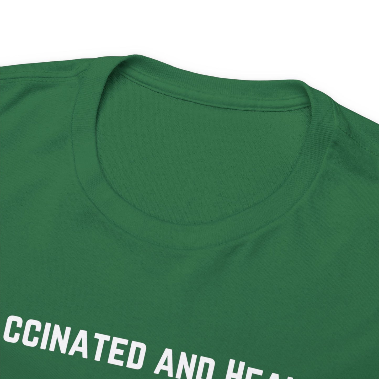 Unvaccinated and Healthy Unisex Heavy Cotton Tee