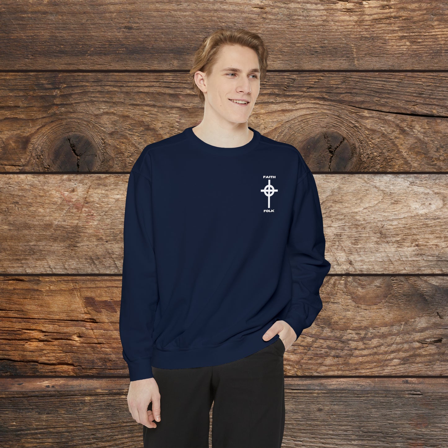 Faith and Folk Small Front Logo Sweatshirt