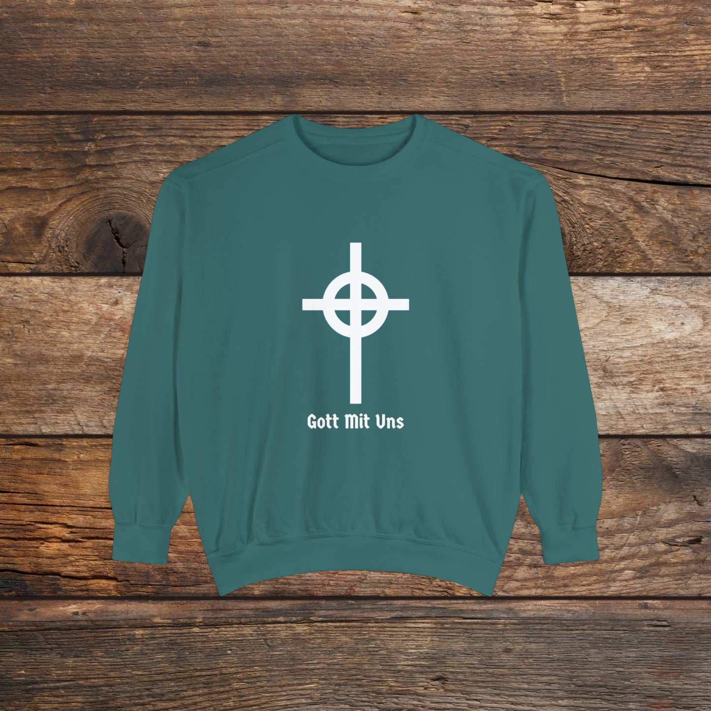 Gott Mit Uns Large Front Logo Crewneck Sweatshirt