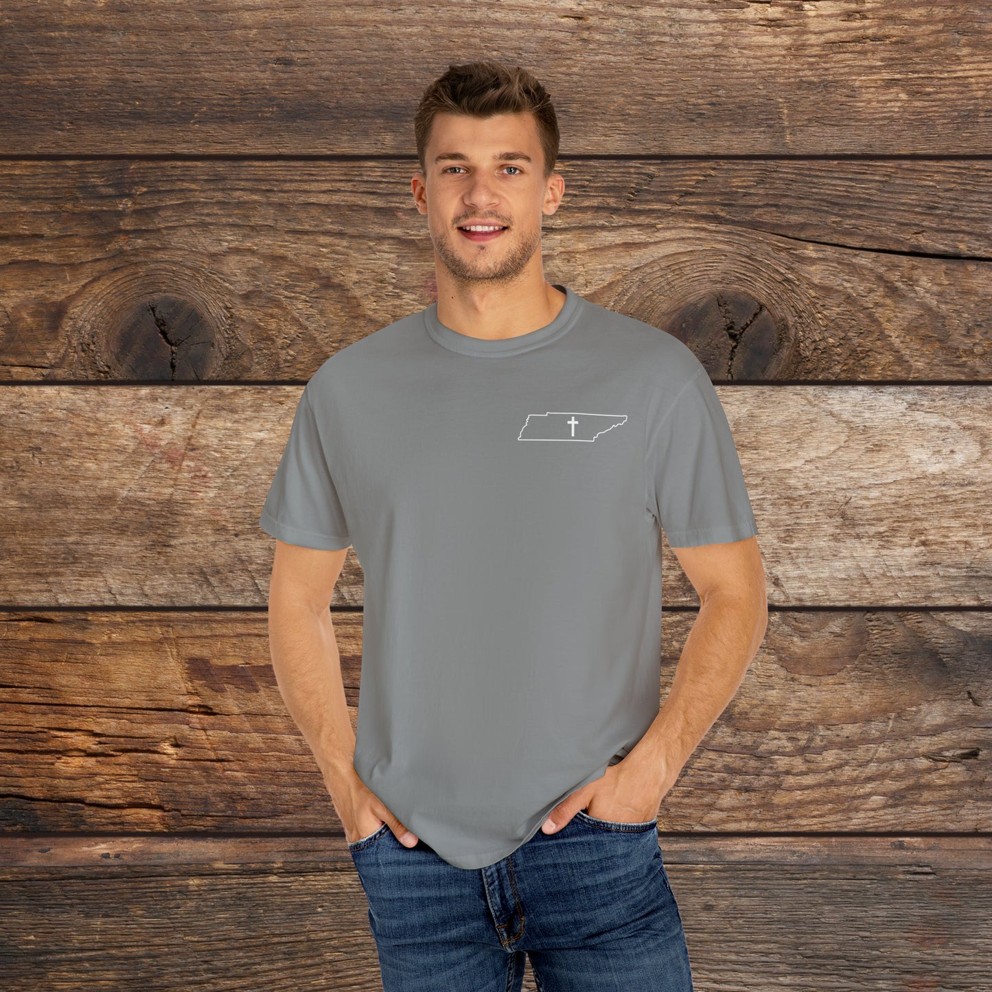 Tennessee Christian Cross Small Chest Logo T-Shirt
