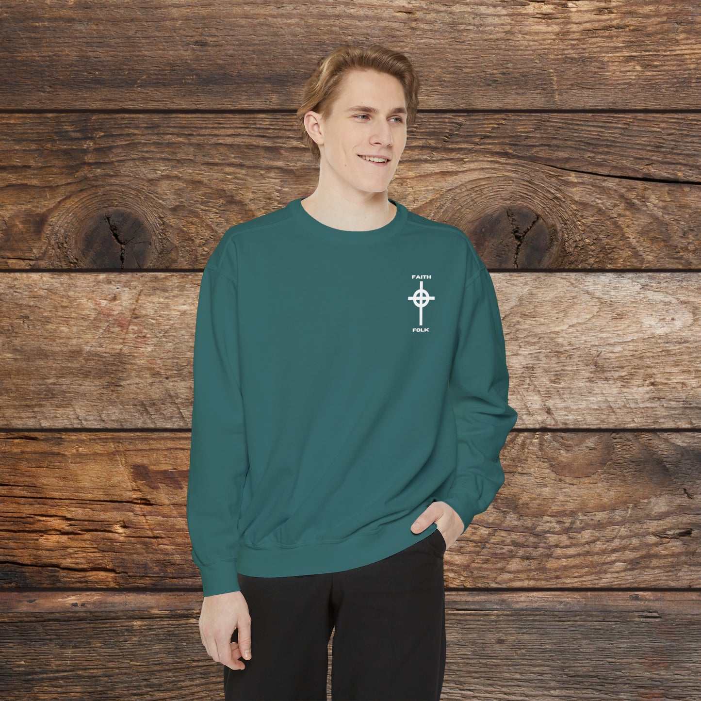 Faith and Folk Small Front Logo Sweatshirt