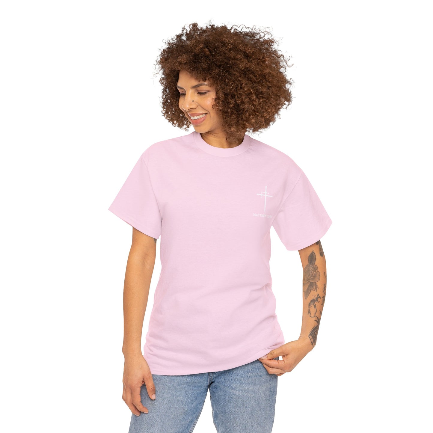 Matthew 10:34 Not Peace But A Sword Cotton Tee