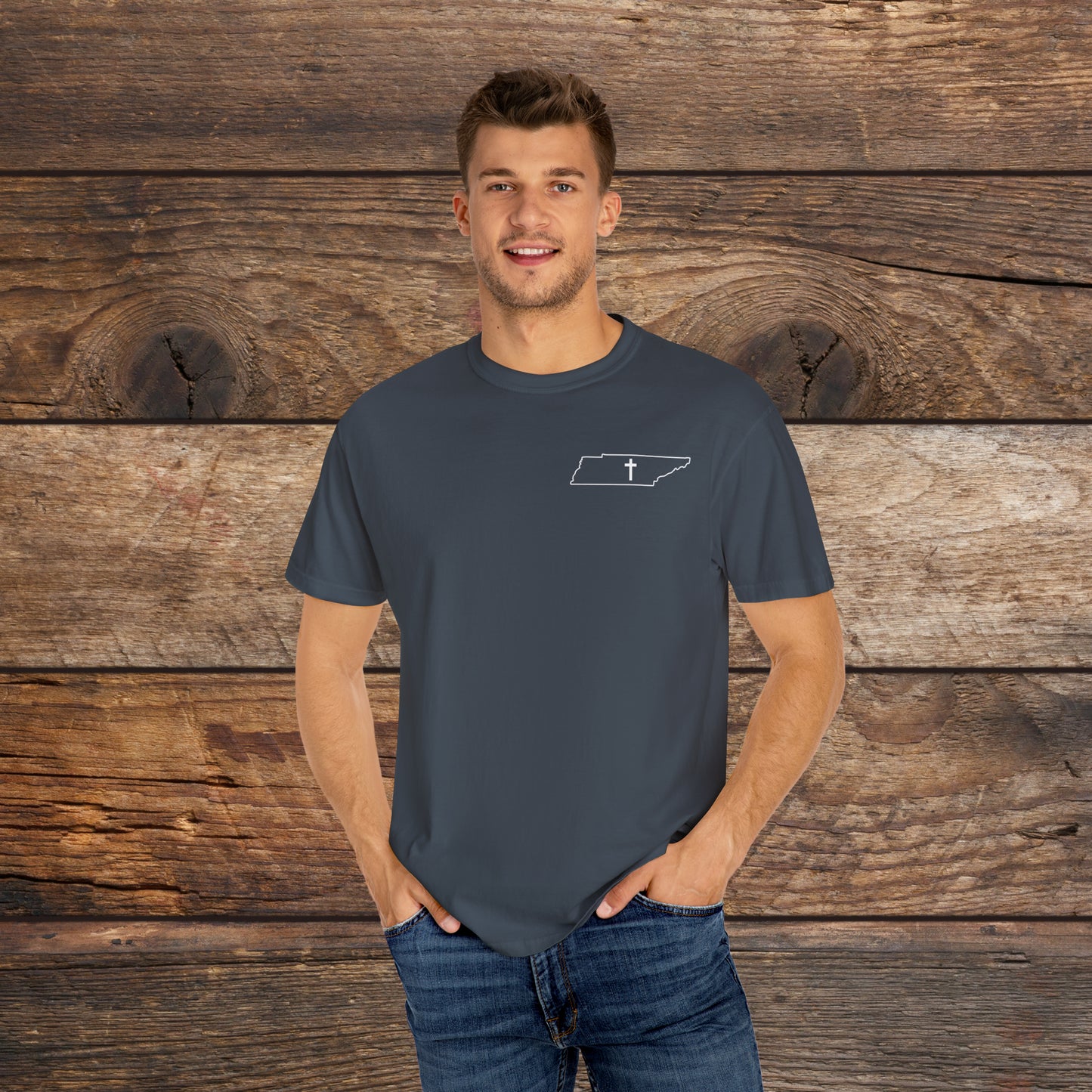 Tennessee Christian Cross Small Chest Logo T-Shirt
